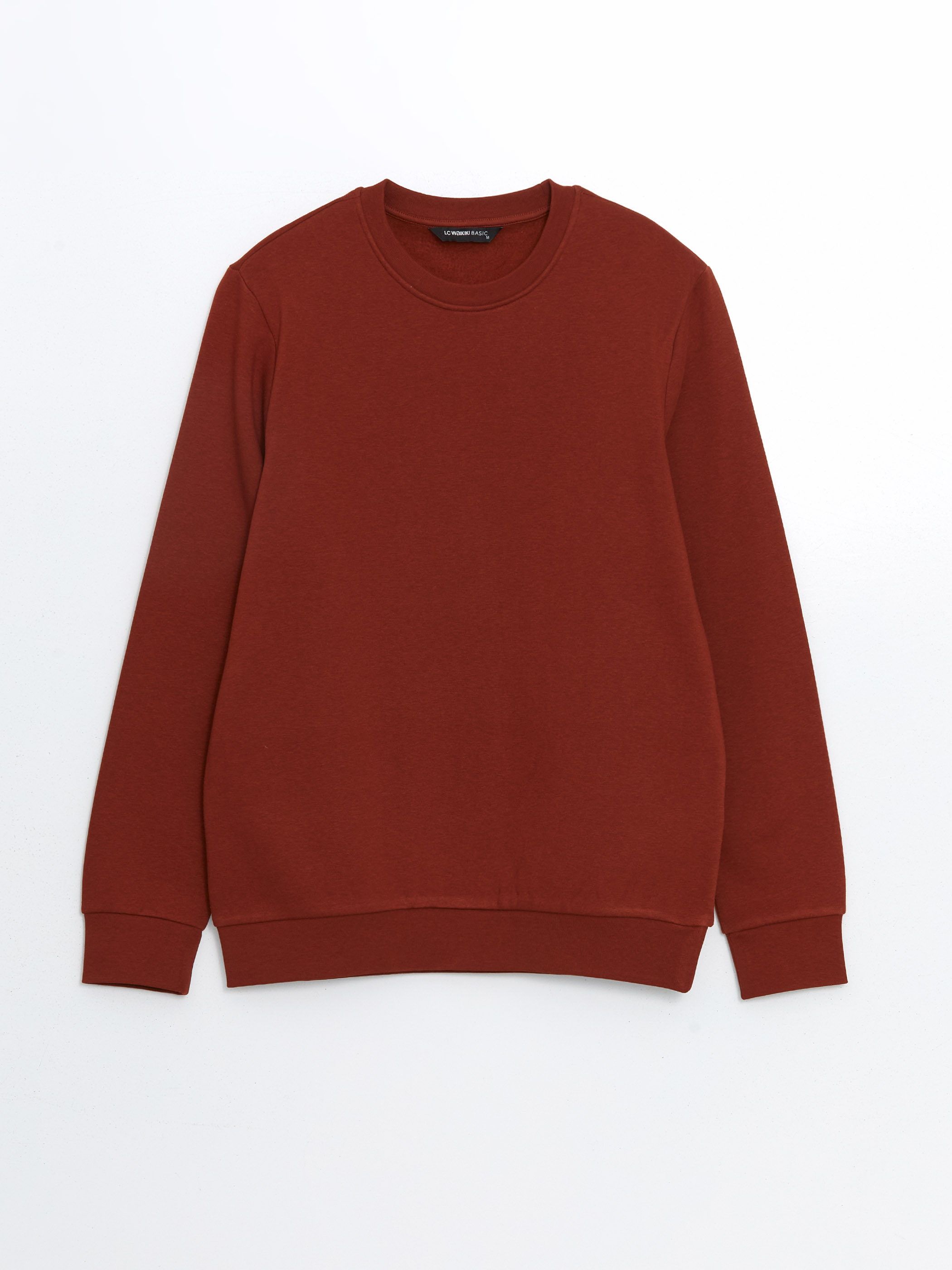 LCWAIKIKI Basic Bisiklet Yaka Uzun Kollu Erkek Sweatshirt görsel 5