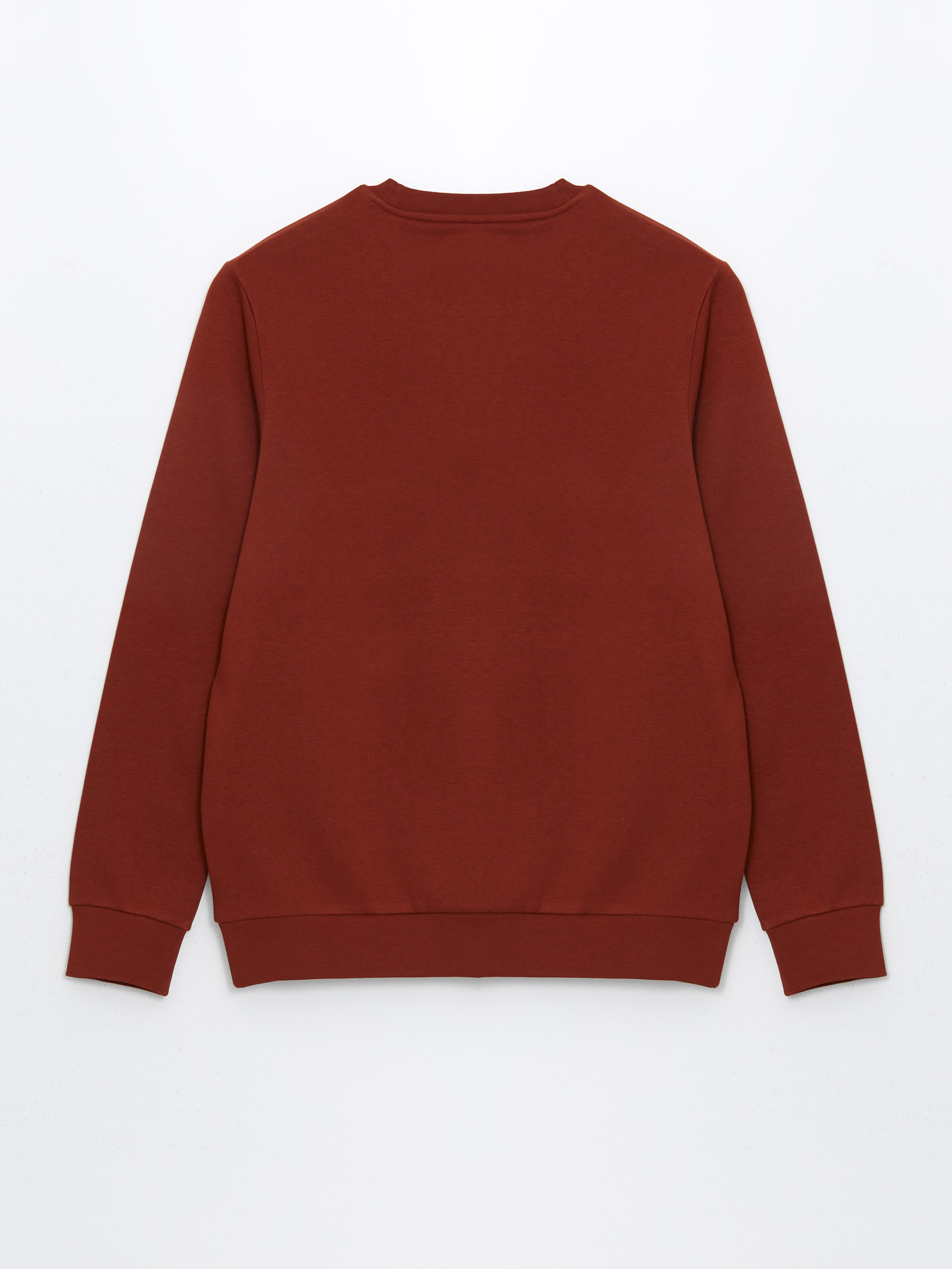 LCWAIKIKI Basic Bisiklet Yaka Uzun Kollu Erkek Sweatshirt görsel 6