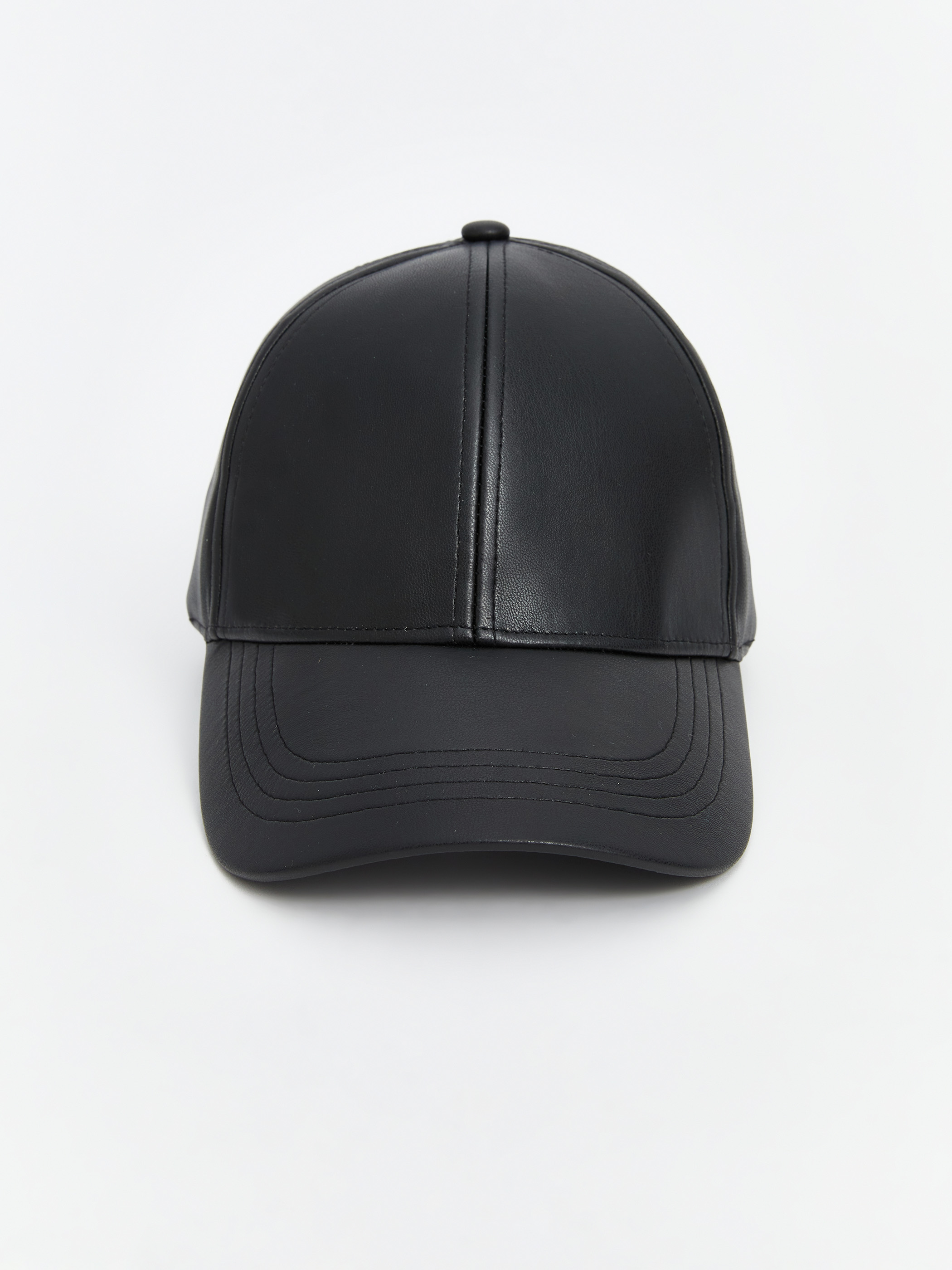 LCW ACCESSORIES Deri Görünümlü Erkek Kep Şapka görsel 3