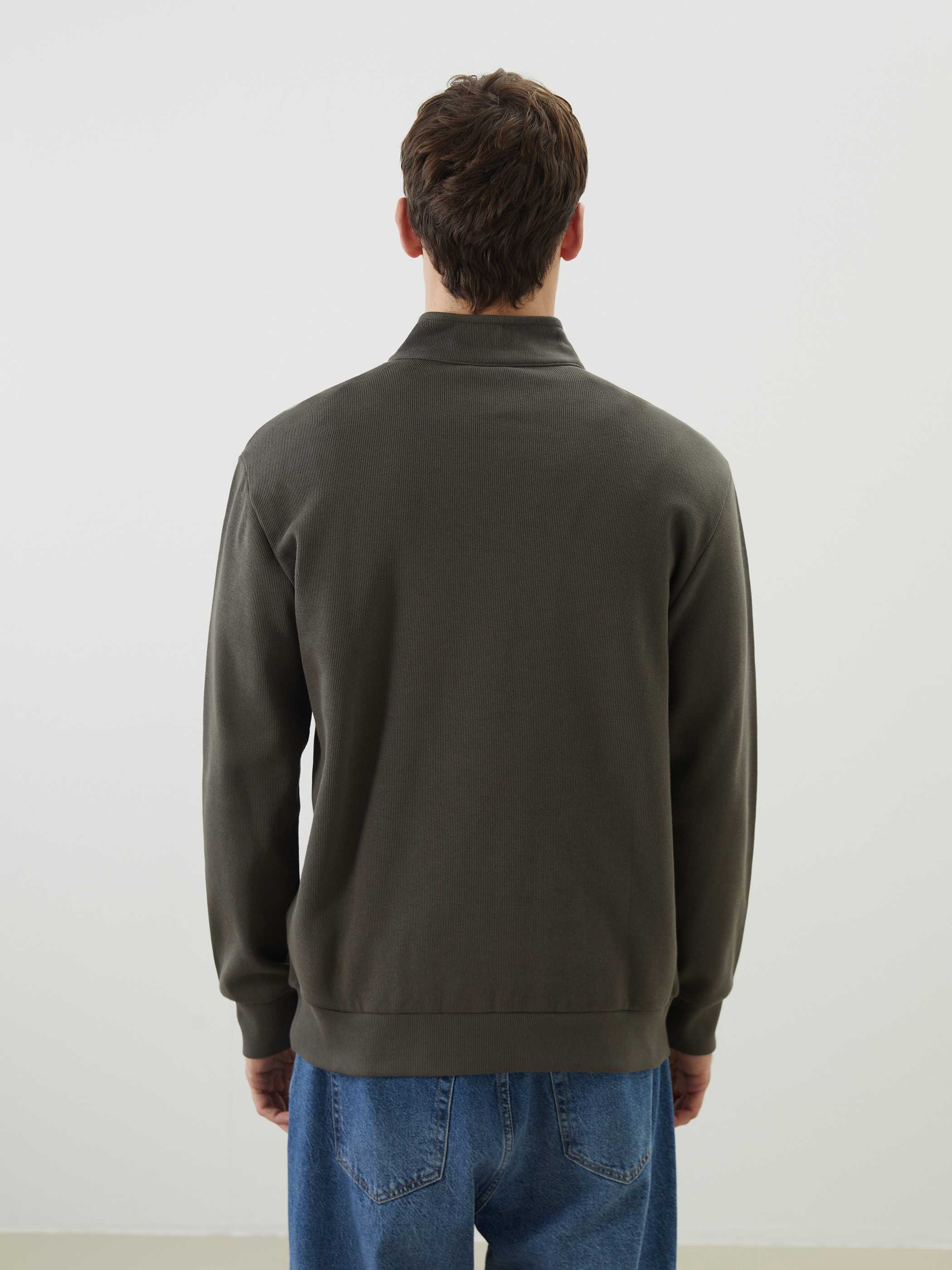 SOUTHBLUE Dik Yaka Erkek Sweatshirt görsel 4
