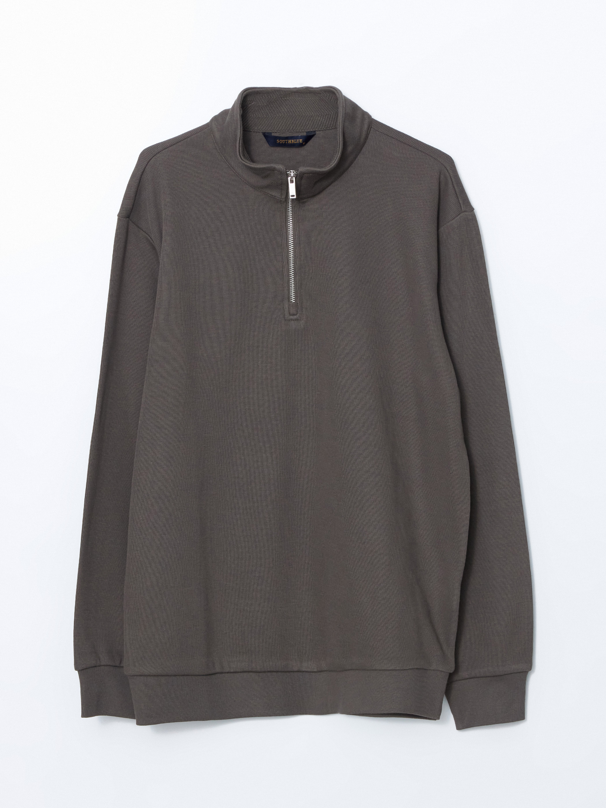 SOUTHBLUE Dik Yaka Erkek Sweatshirt görsel 5