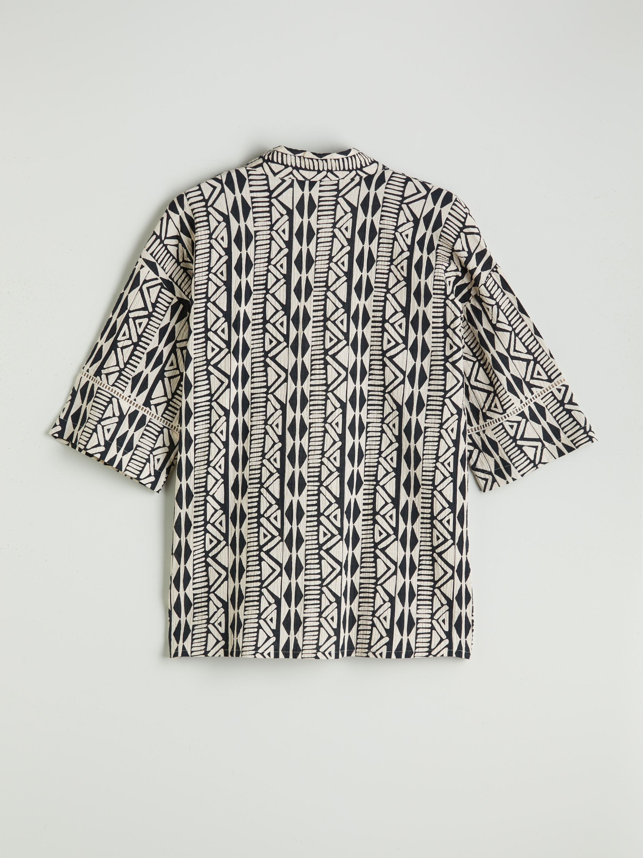 LCW Vision Şal Yaka Oversize Müslin Kadın Kimono görsel 5