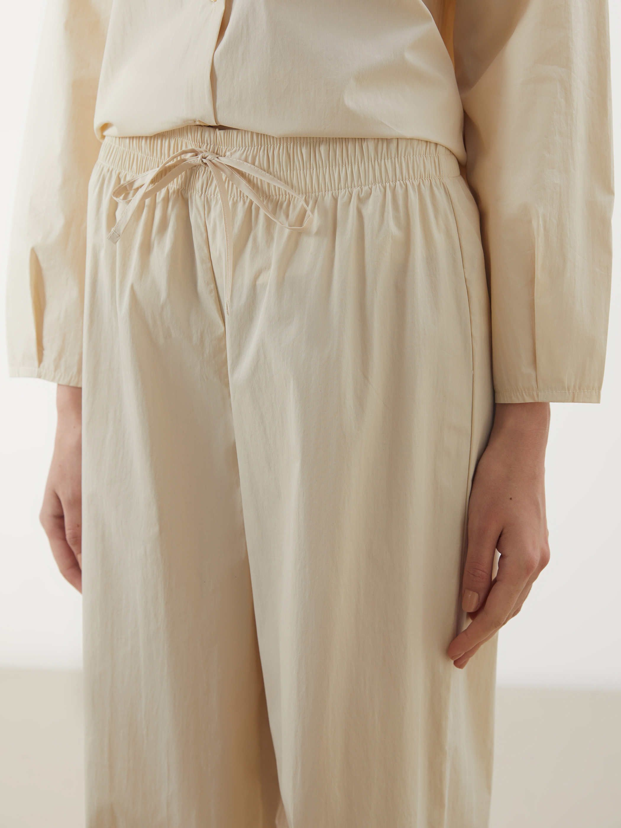 LCW Modest Beli Lastikli Geniş Paça Kadın Pantolon görsel 3