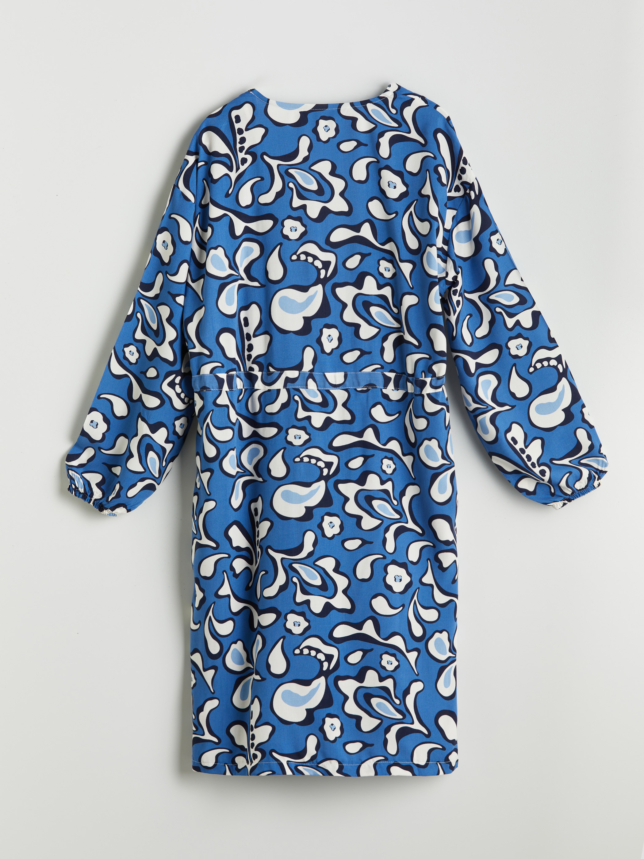 LCW Modest Şal Yaka Desenli Oversize Kadın Kimono görsel 6
