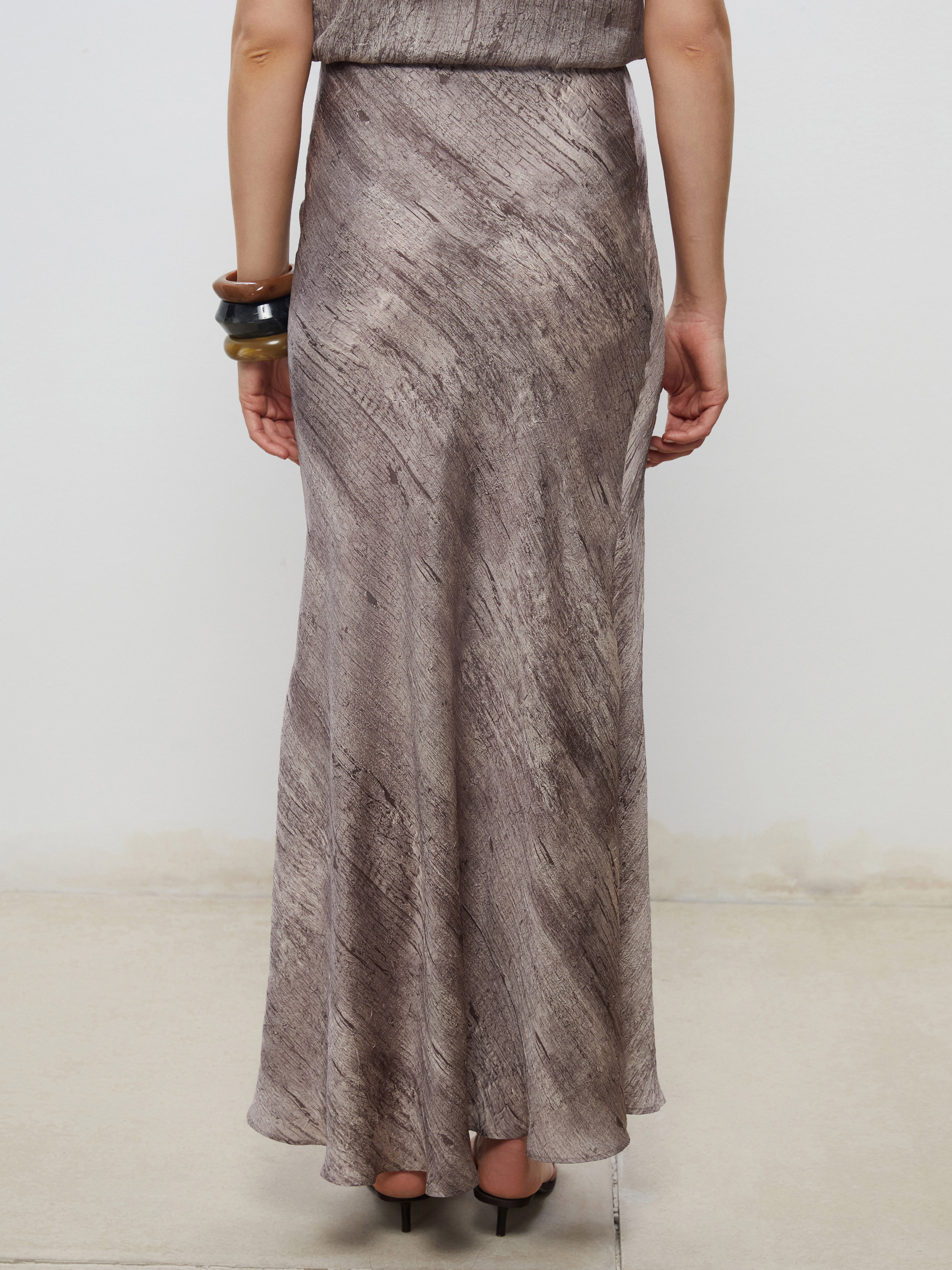 Soulife Loose Fit Dokulu Saten Etek görsel 4