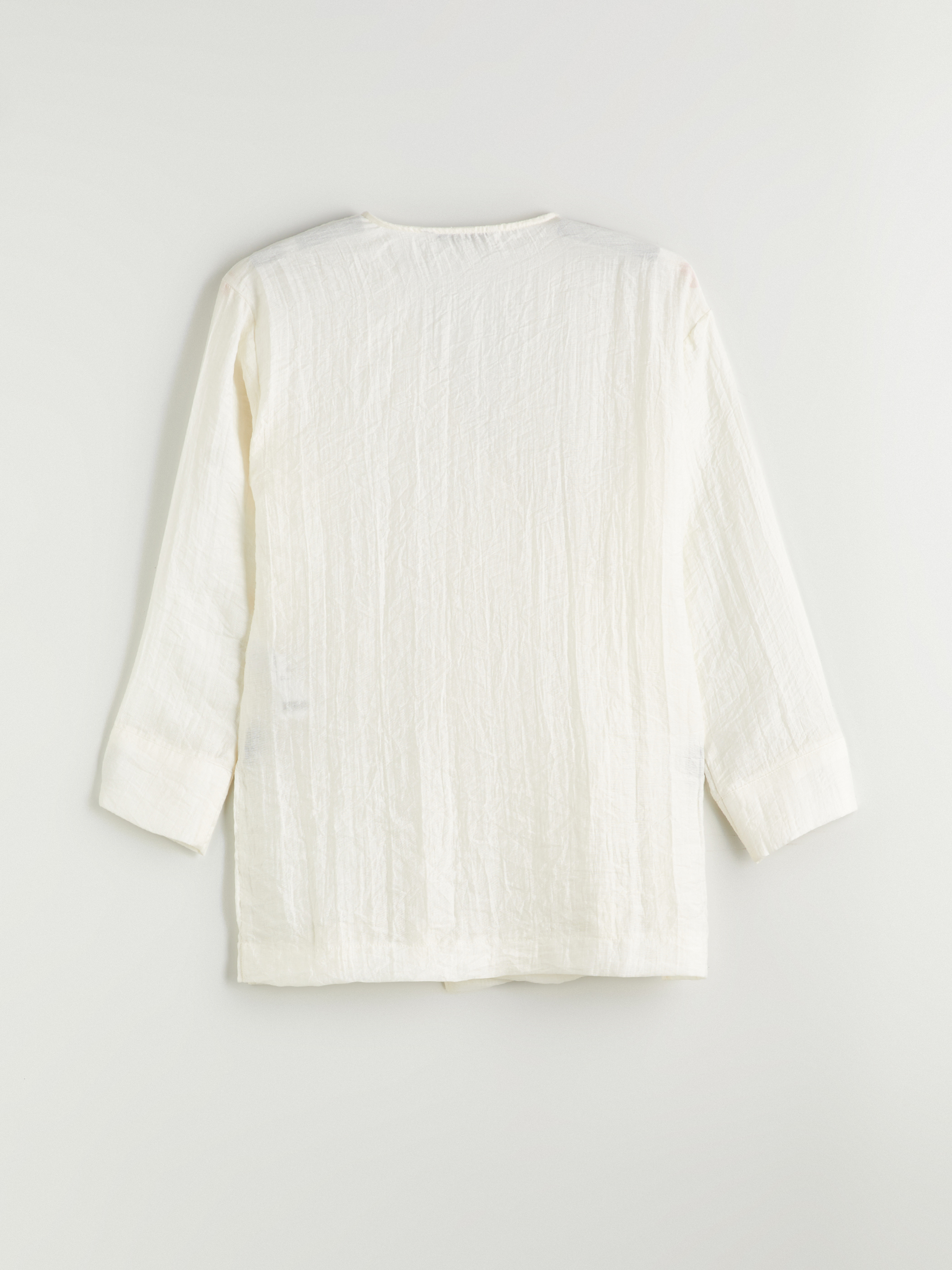 LCWAIKIKI Classic Kruvaze Yaka Dokulu Kadın Kimono görsel 6