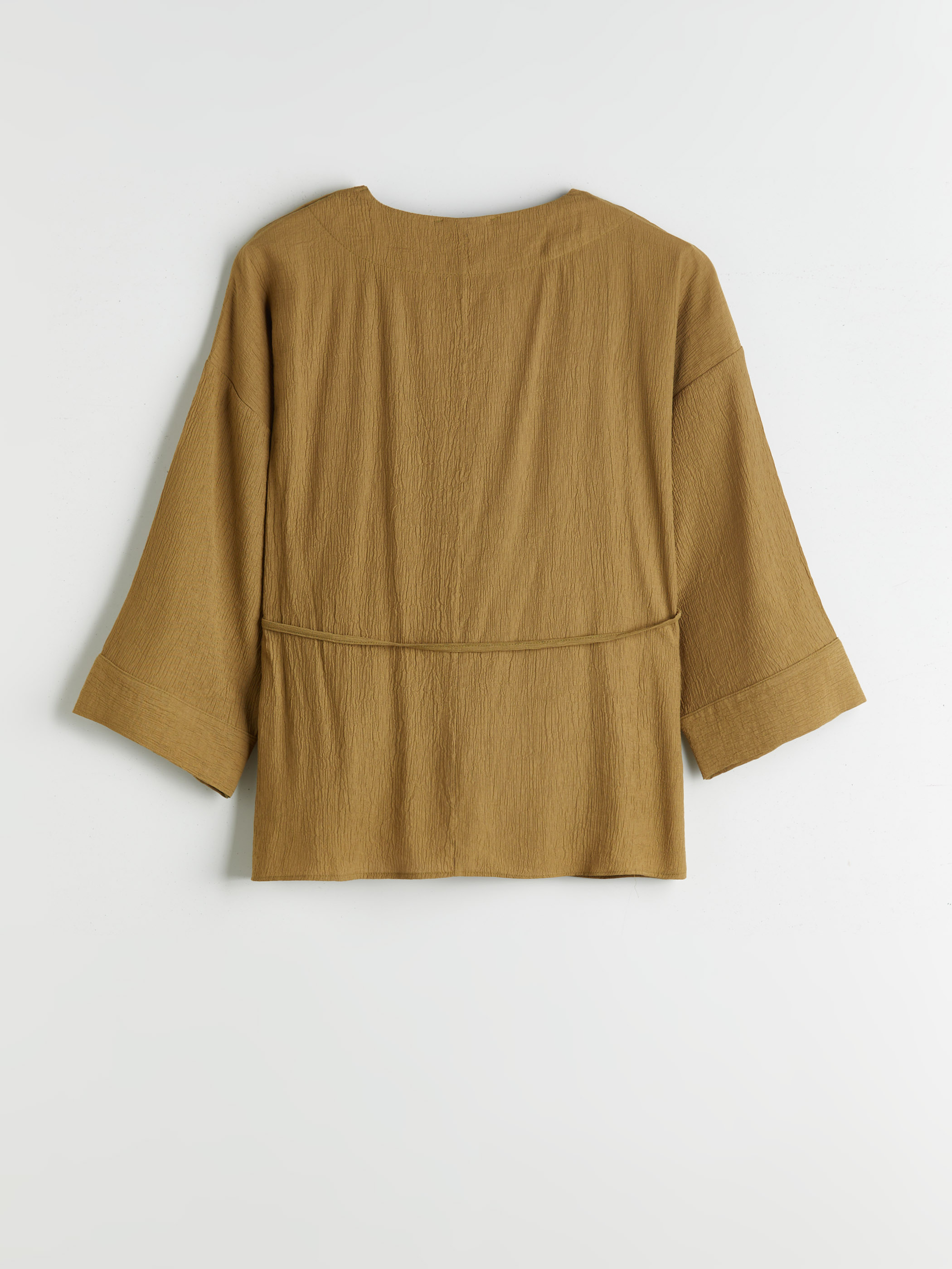 LCWAIKIKI Classic Kruvaze Yaka Dokulu Kadın Kimono görsel 6