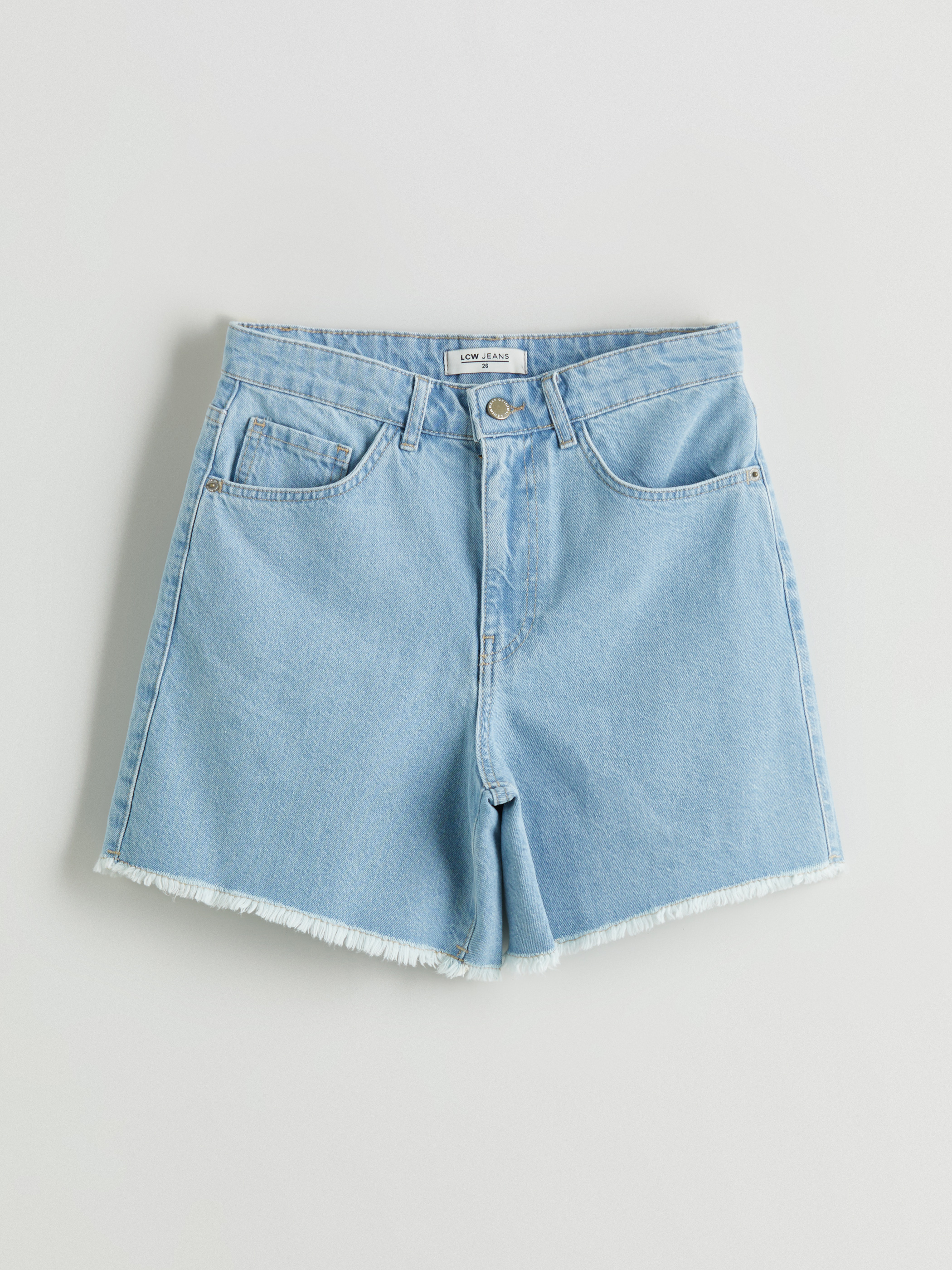 LCW Jeans Standart Fit Kadın Jean Şort görsel 5