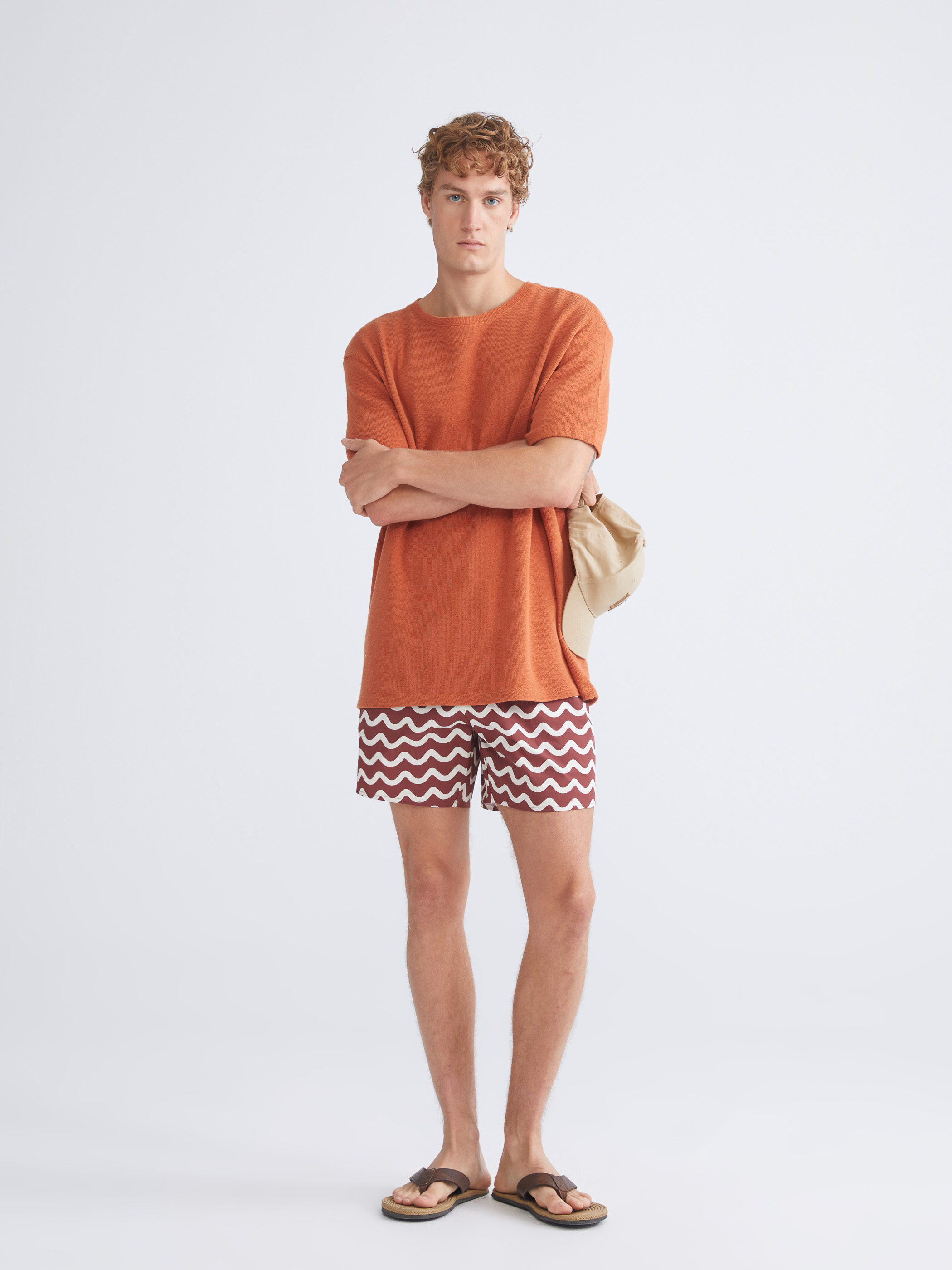 LCW SWIMWEAR Kısa Boy Desenli Erkek Deniz Şortu