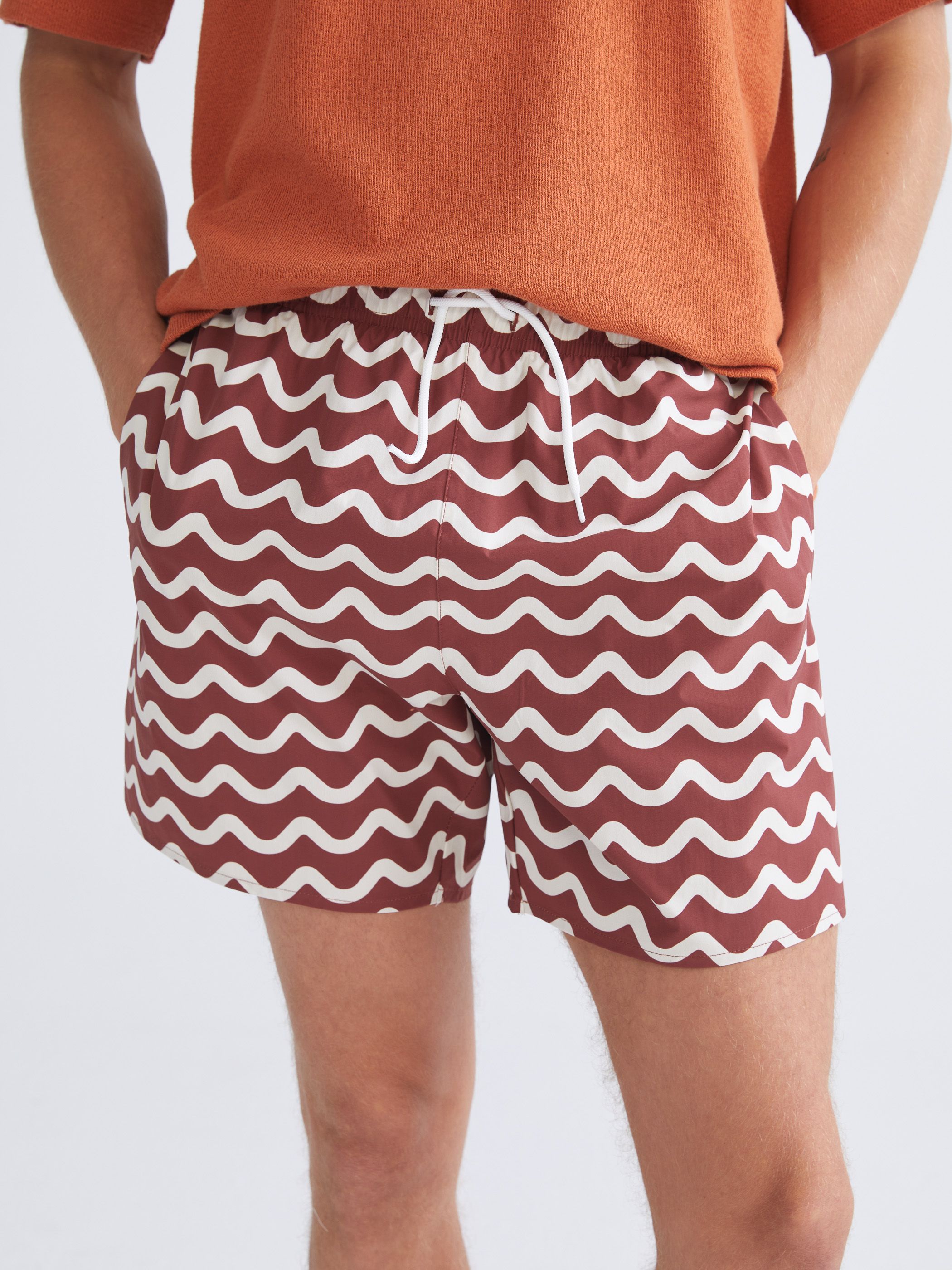 LCW SWIMWEAR Kısa Boy Desenli Erkek Deniz Şortu görsel 3