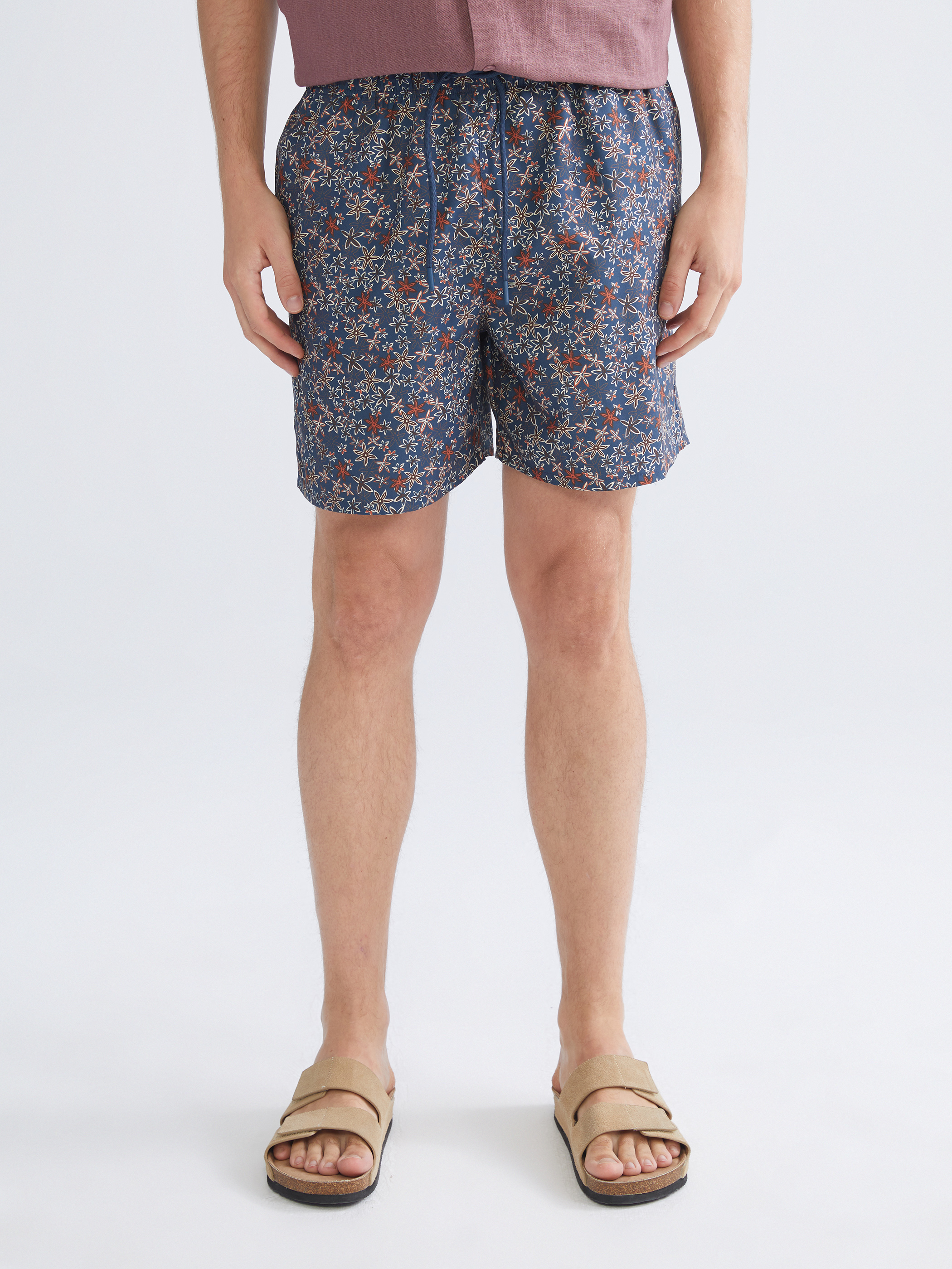 LCW SWIMWEAR Kısa Boy Desenli Erkek Deniz Şortu görsel 2