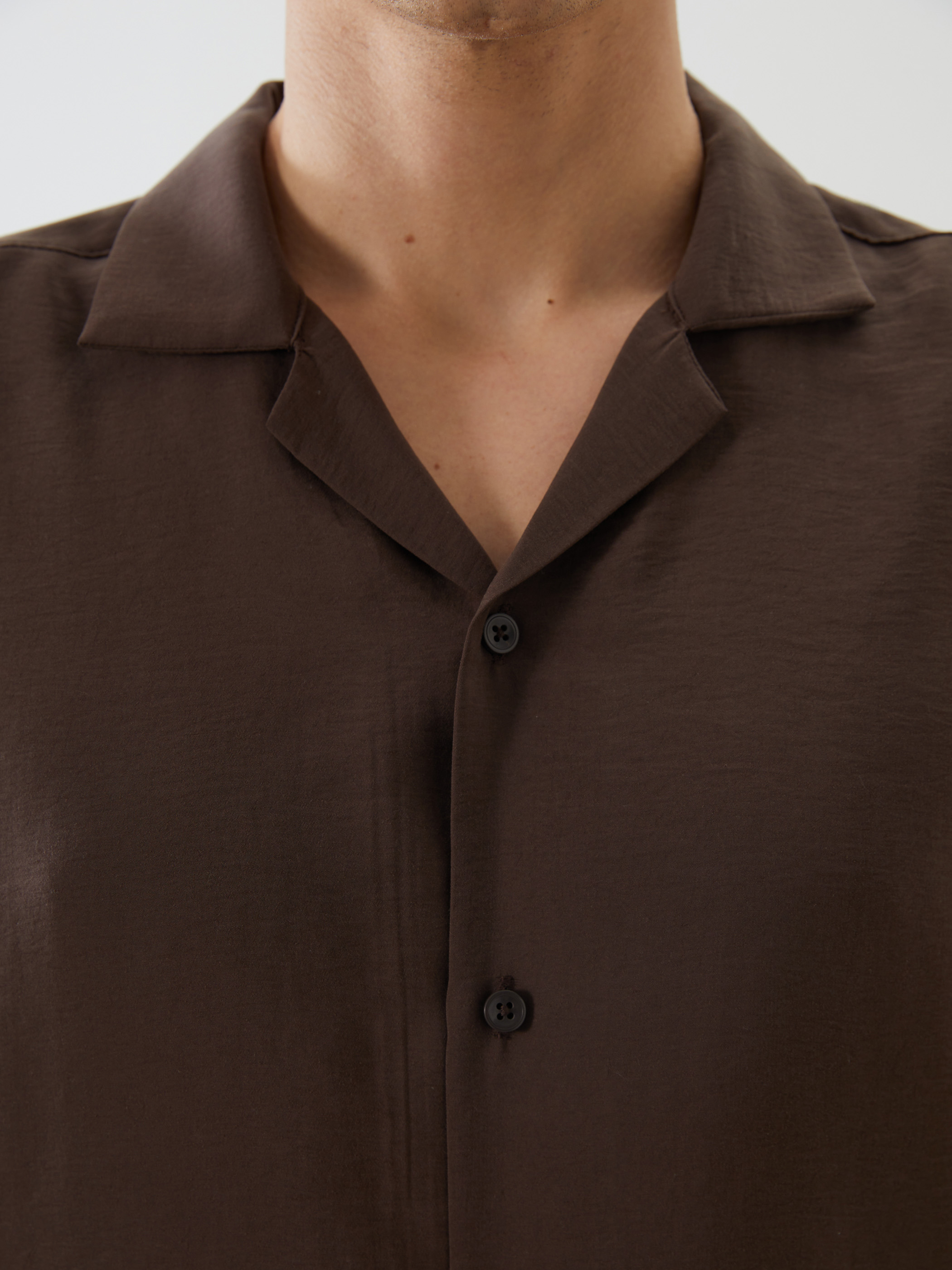 LCW Vision Regular Fit Kısa Kollu Armürlü Erkek Gömlek görsel 6