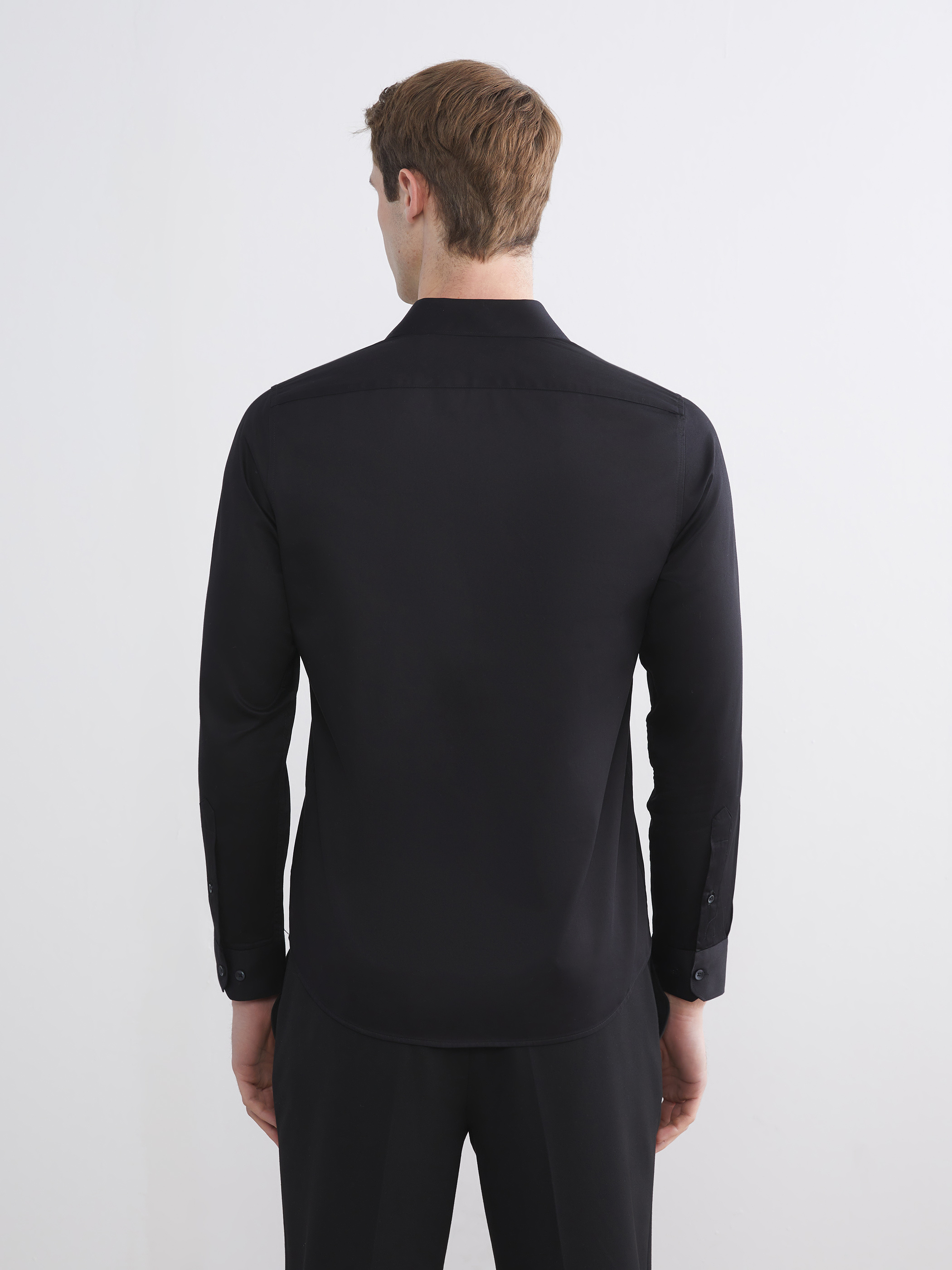 LCW BUSINESS Slim Fit Uzun Kollu Erkek Gömlek görsel 7