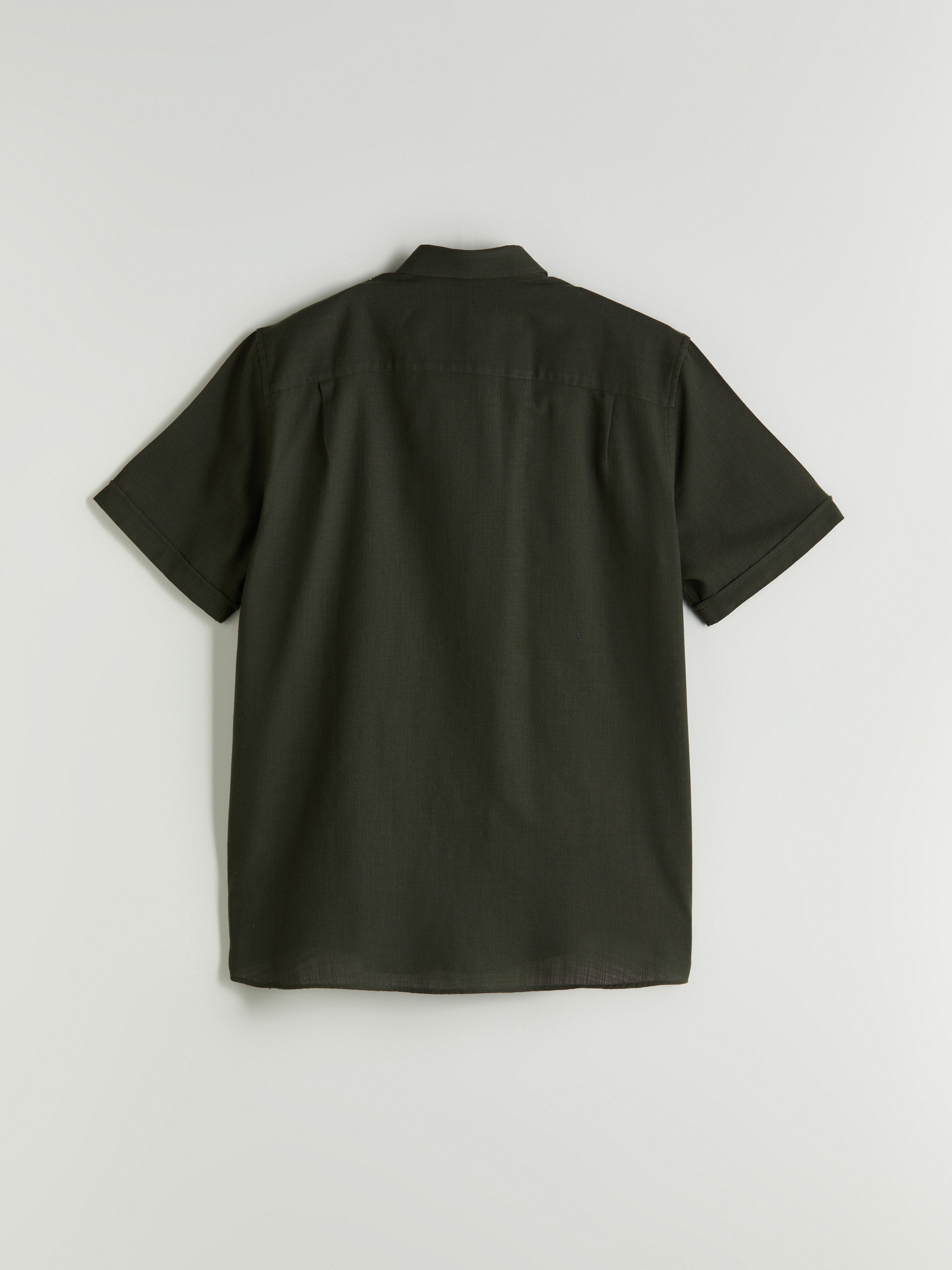 LCWAIKIKI Classic Regular Fit Kısa Kollu Armürlü Erkek Gömlek görsel 8