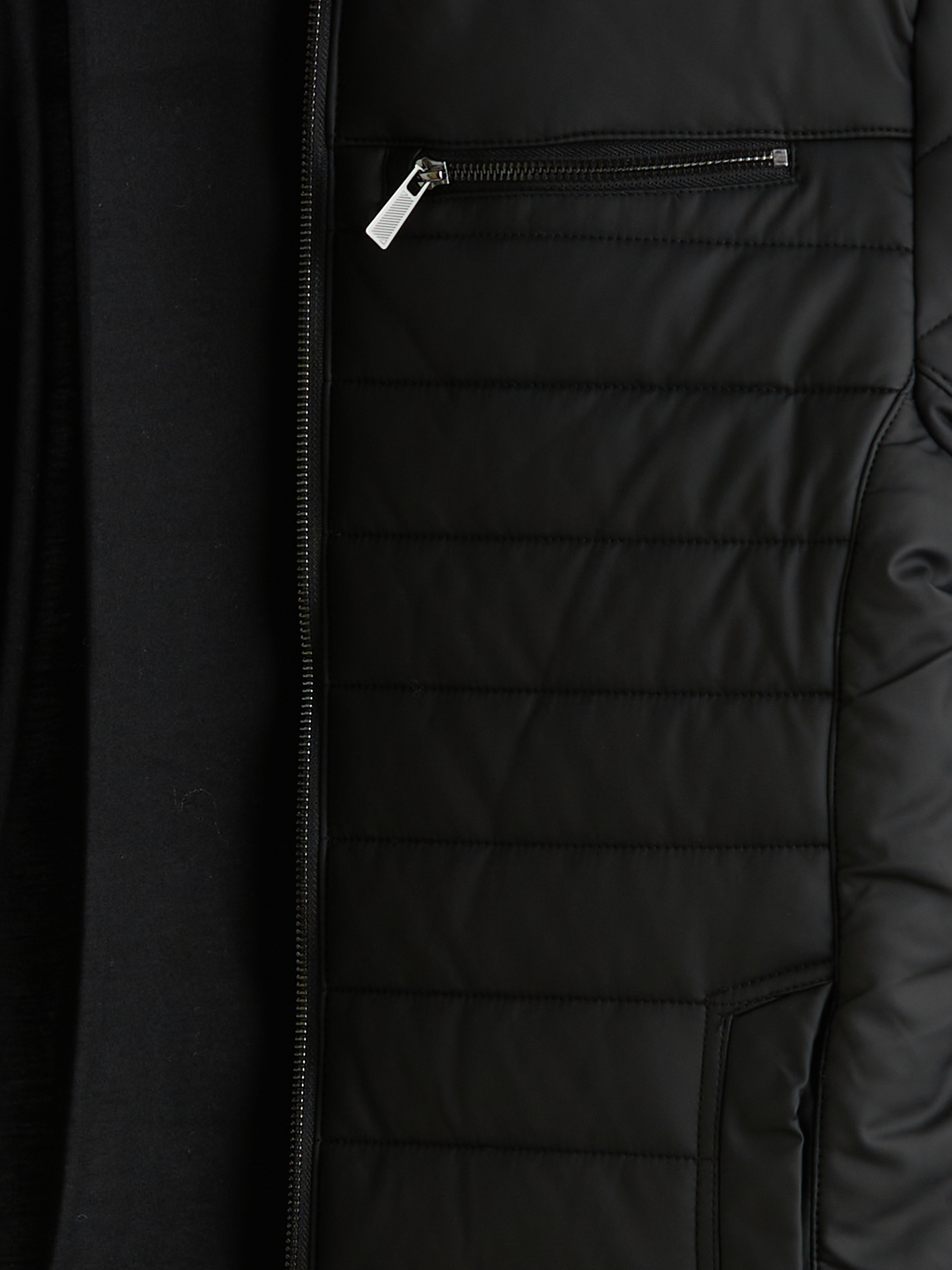 LCW Vision Slim Fit Dik Yaka Erkek Deri Görünümlü Mont görsel 8