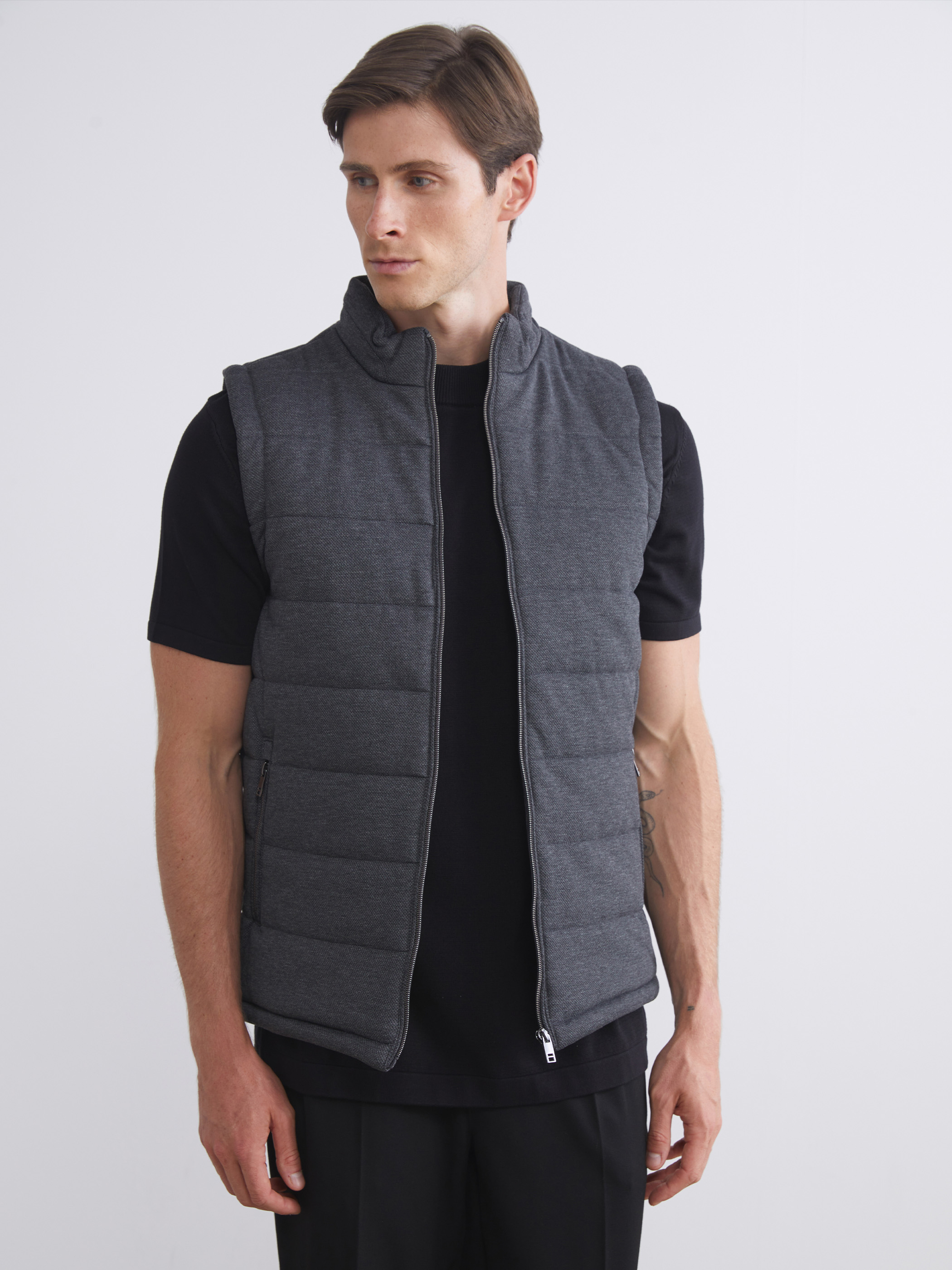 LCW Vision Slim Fit Dik Yaka Erkek Şişme Yelek