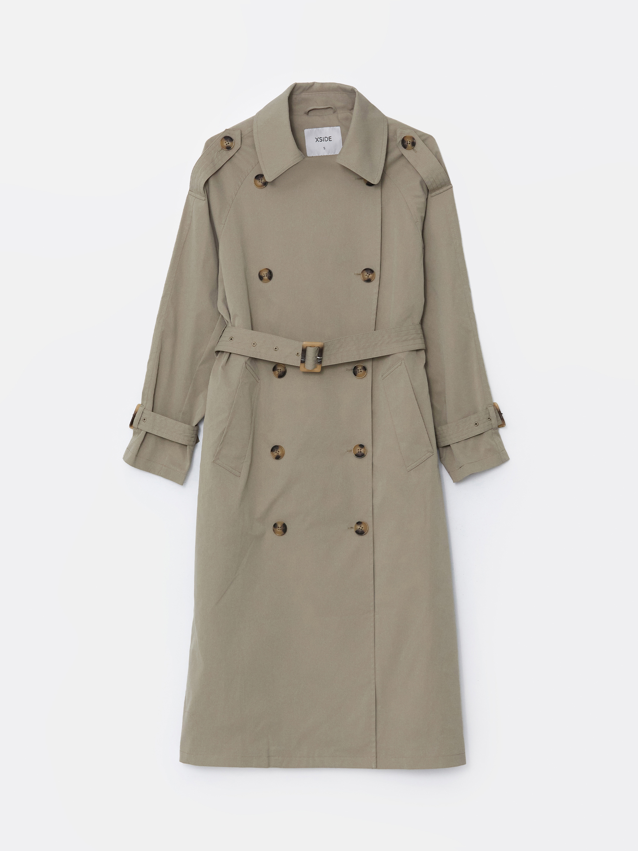 XSIDE Ceket Yaka Oversize Kadın Trençkot görsel 5