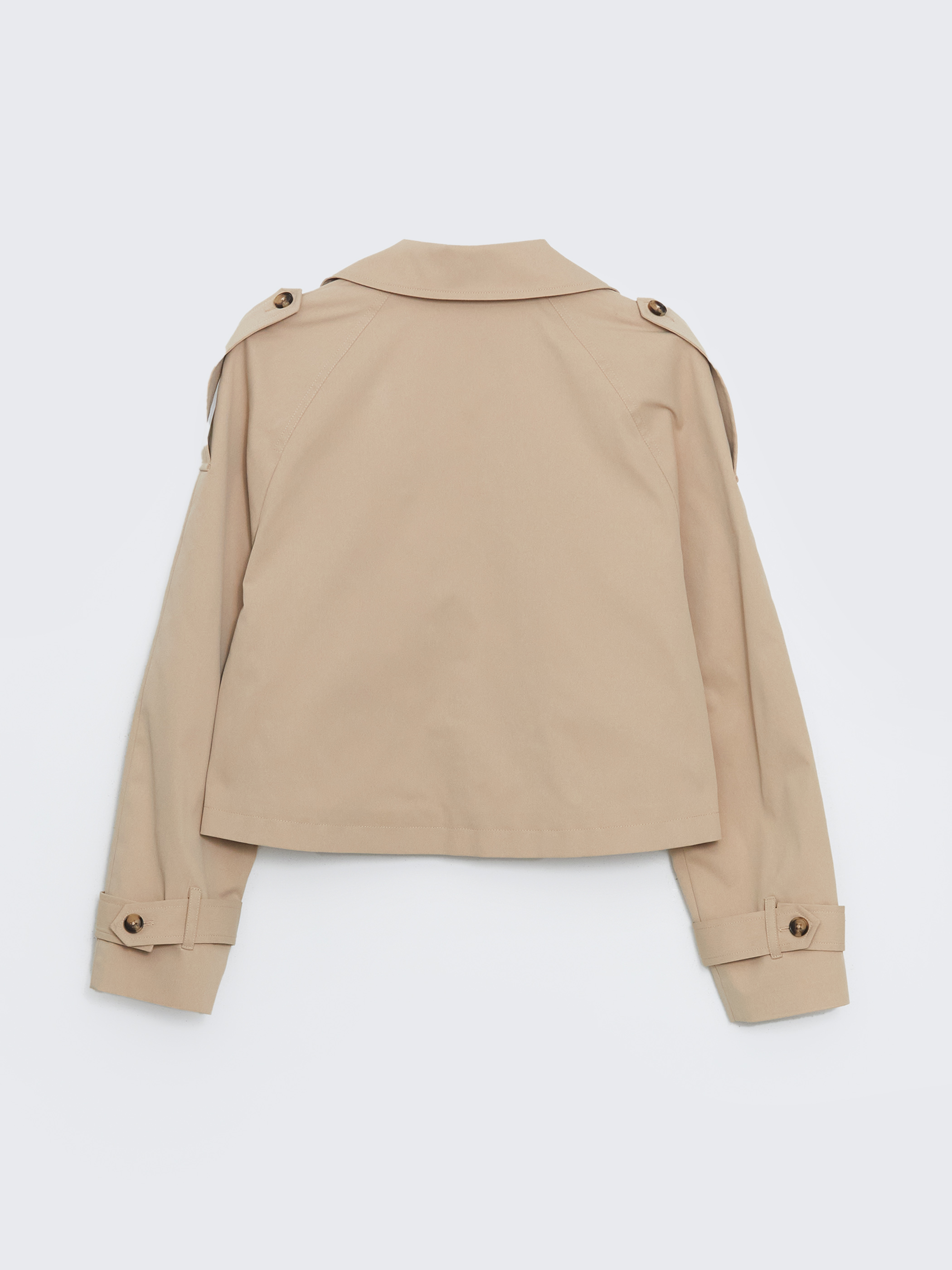 XSIDE Ceket Yaka Crop Kadın Trençkot görsel 6