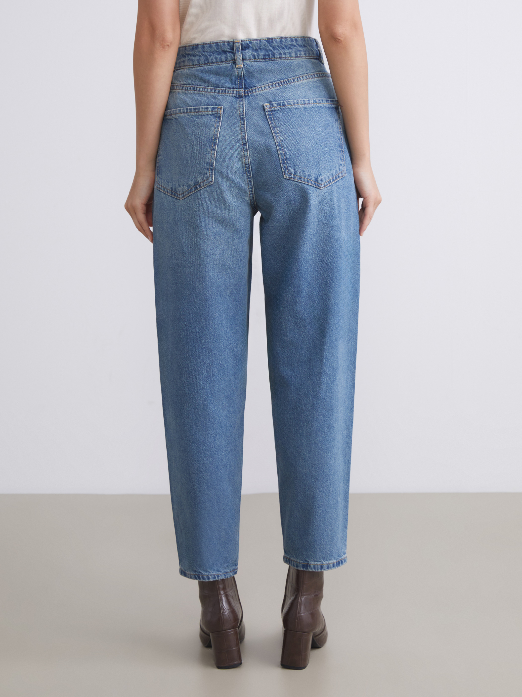 LCW Jeans Barrel Fit Kadın Jean Pantolon görsel 4