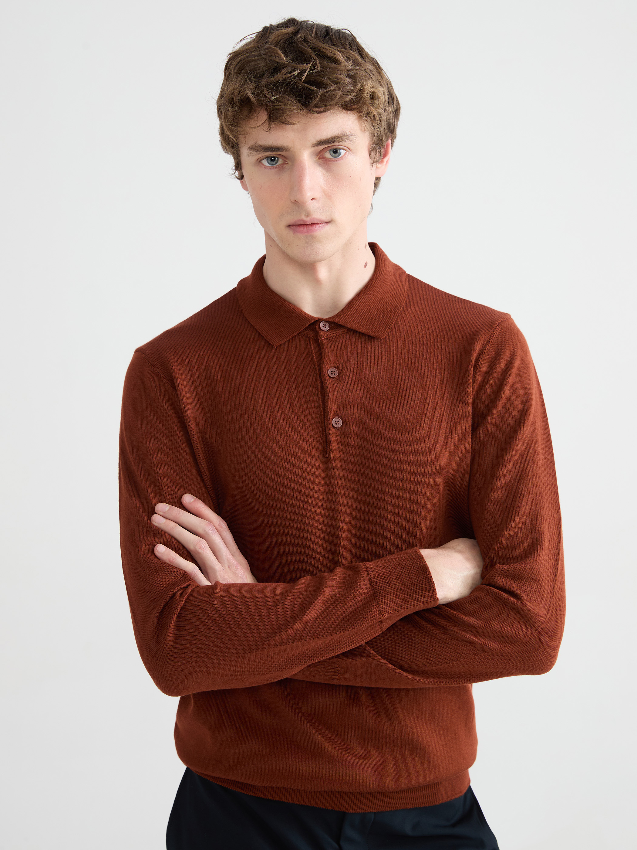 SOUTHBLUE Polo Yaka Erkek Triko Kazak
