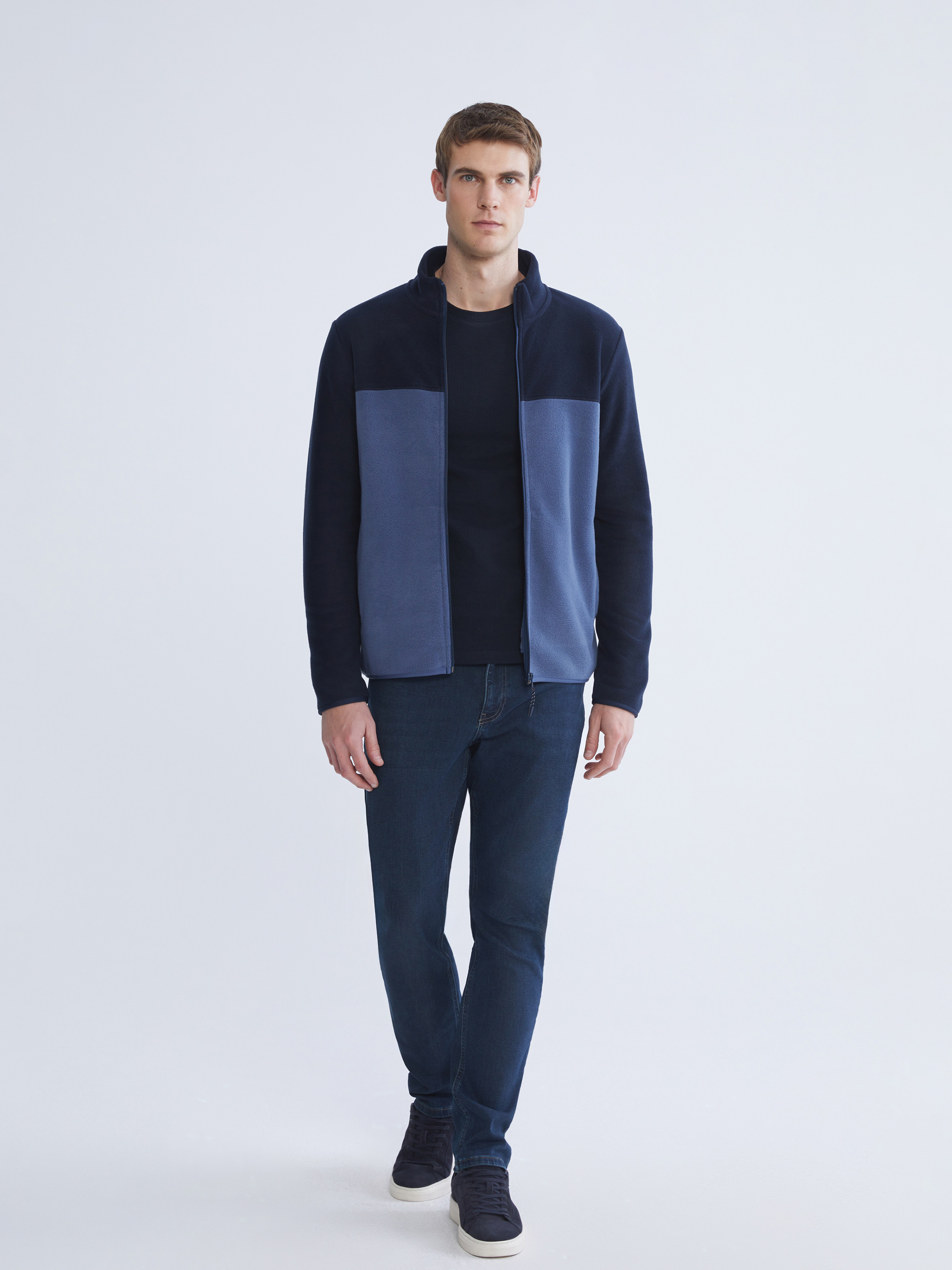 LCWAIKIKI Basic Dik Yaka Polar Erkek Fermuarlı Sweatshirt görsel 2