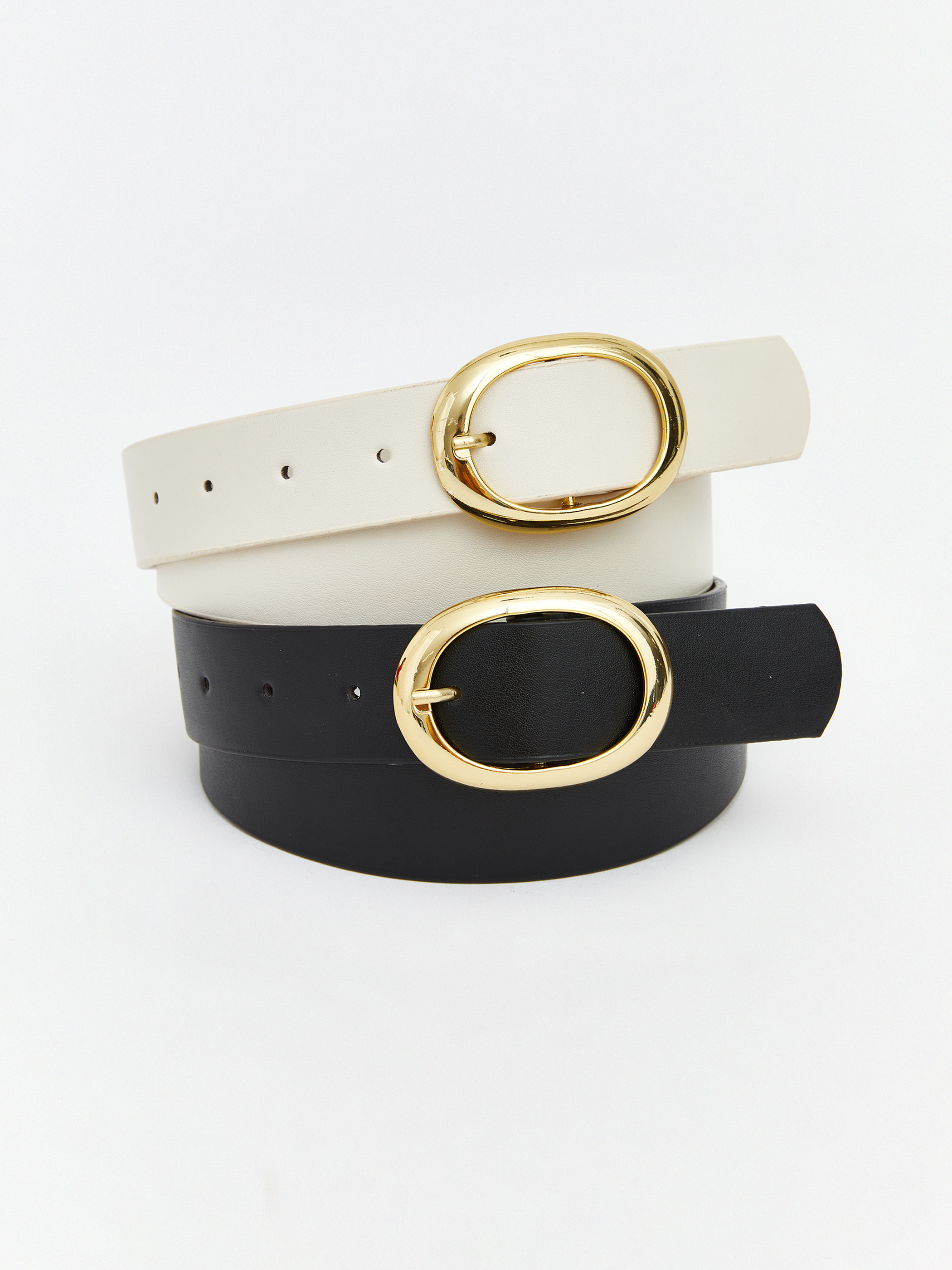 LCW ACCESSORIES Deri Görünümlü Kadın Kemer 2'li