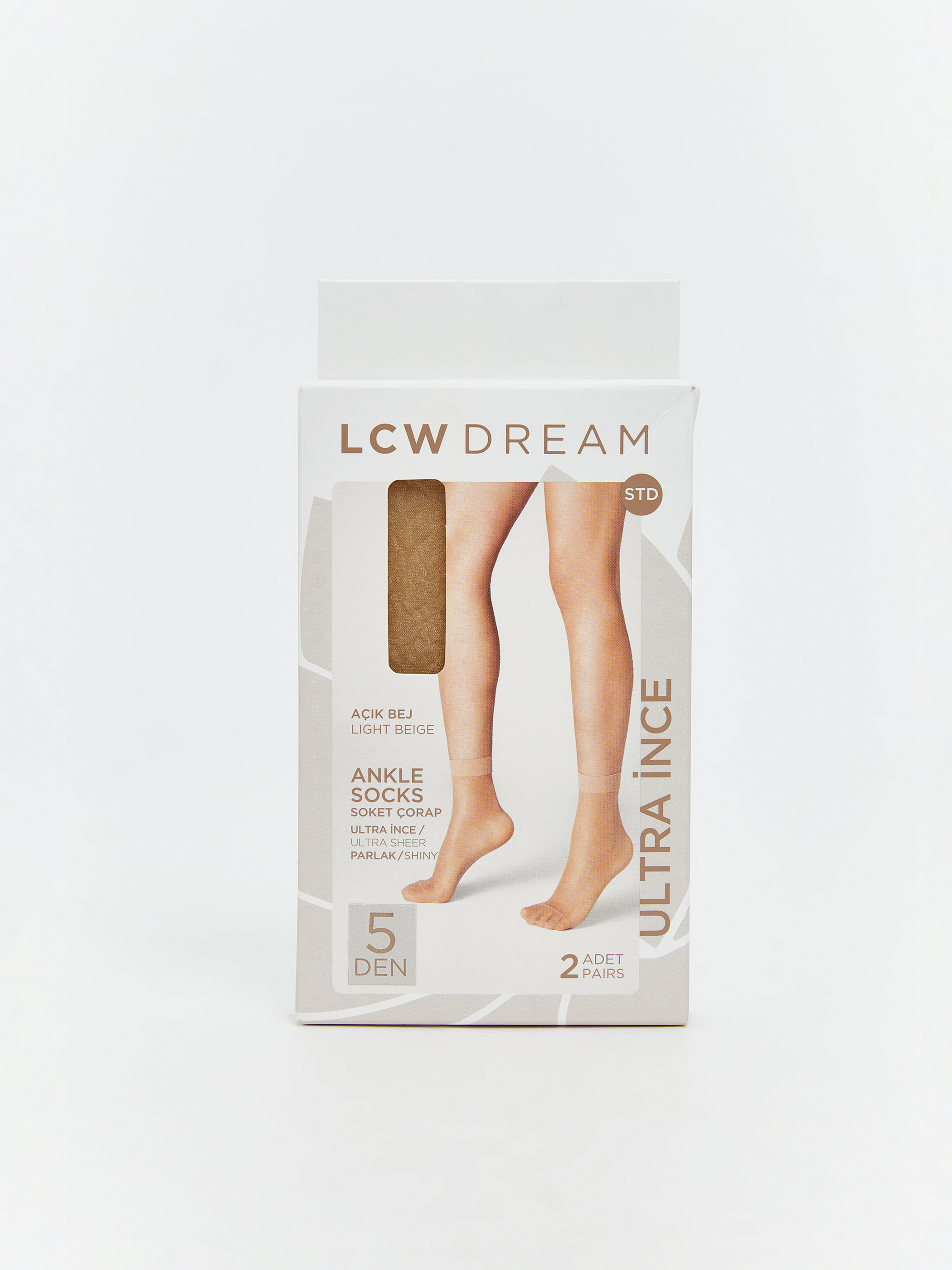 LCW DREAM 5 Denye Ultra İnce Kadın Soket Çorap 2'li