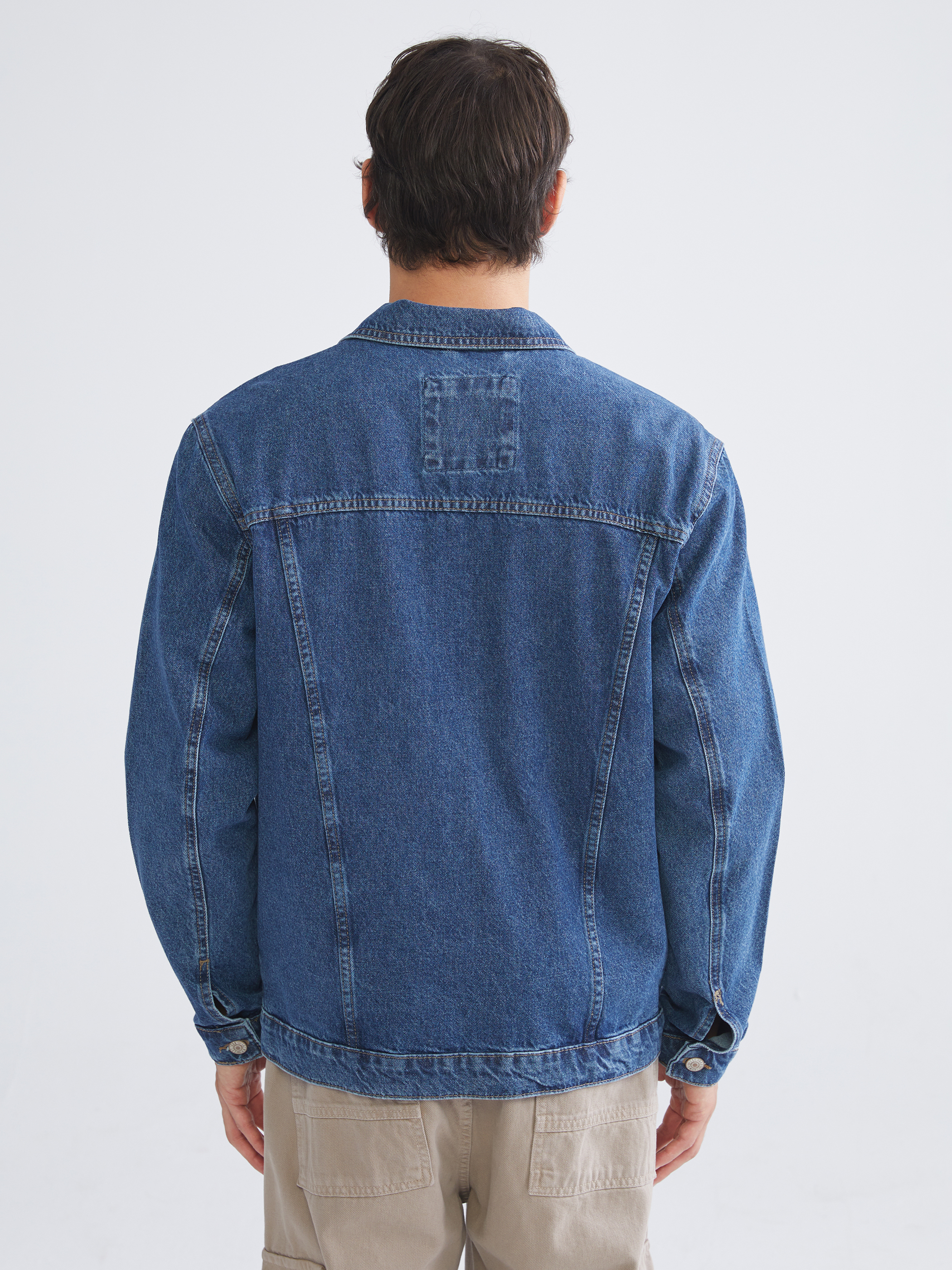 LCW Jeans Standart Kalıp Erkek Jean Ceket görsel 4