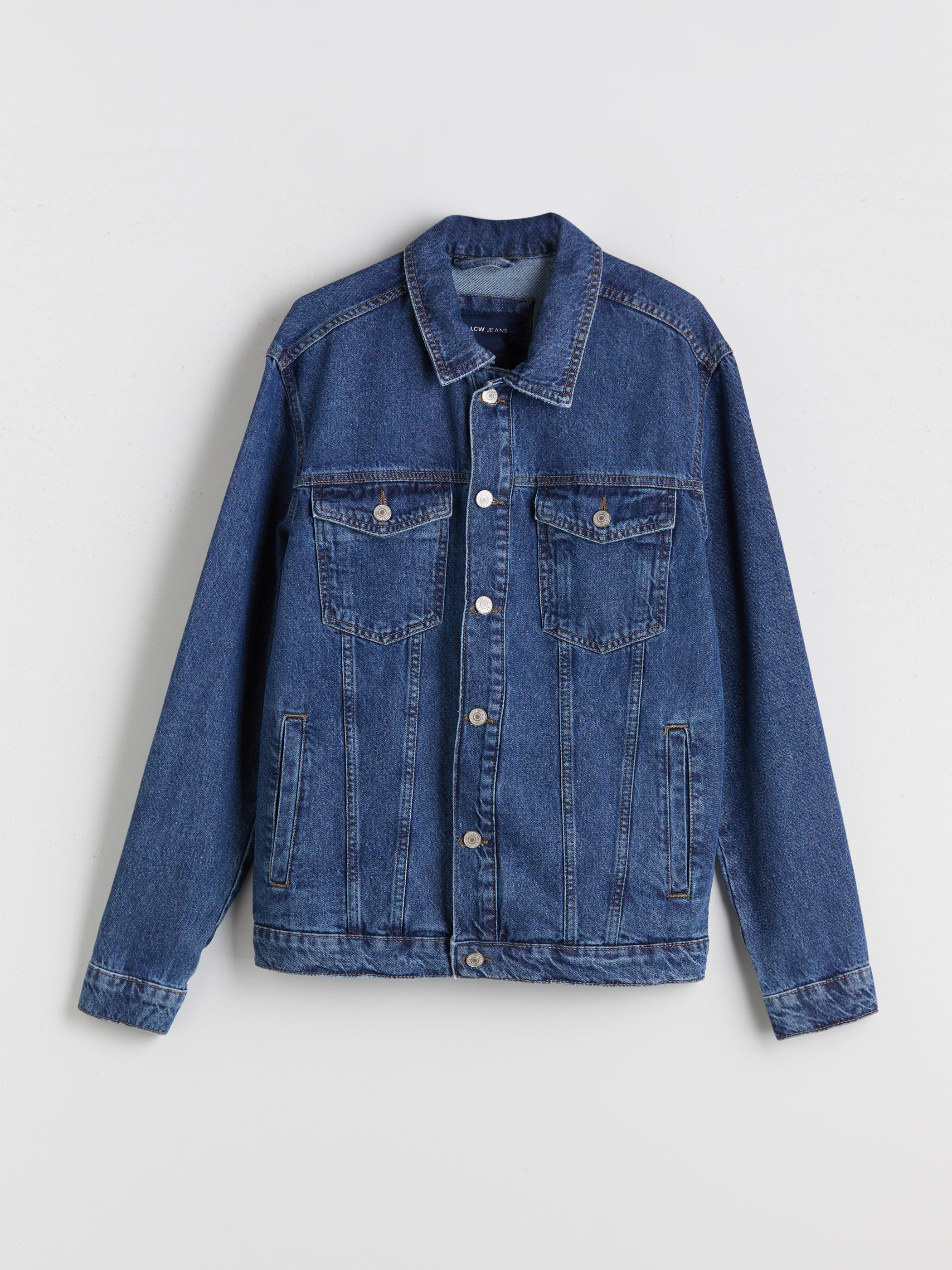 LCW Jeans Standart Kalıp Erkek Jean Ceket görsel 5