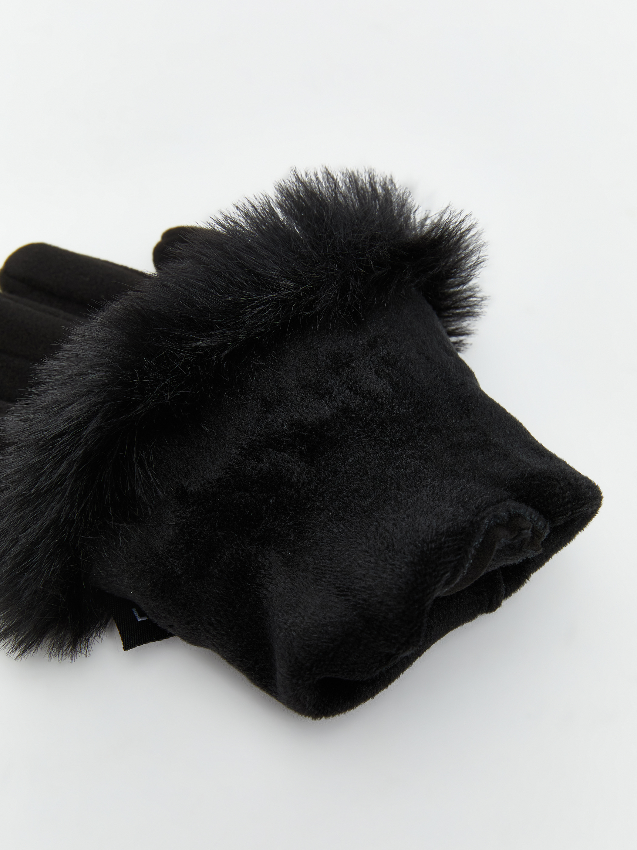 LCW ACCESSORIES Kürklü Kadın Eldiven görsel 3