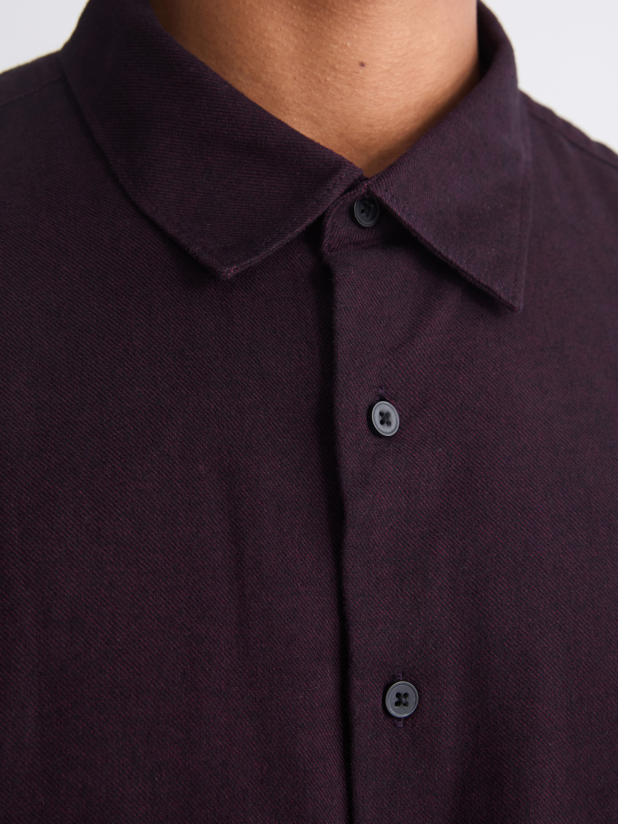 LCW Vision Regular Fit Uzun Kollu Gabardin Erkek Gömlek görsel 3
