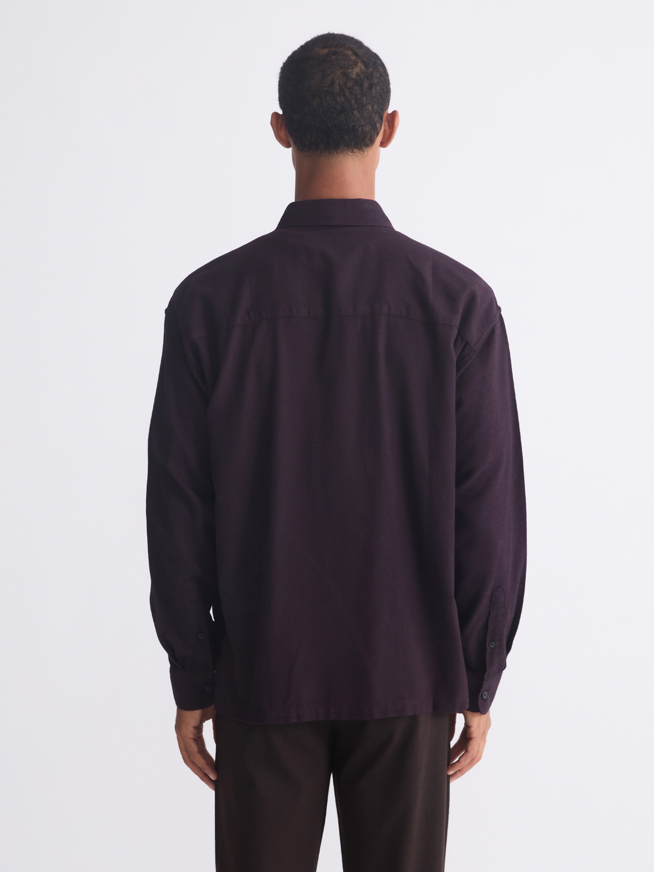 LCW Vision Regular Fit Uzun Kollu Gabardin Erkek Gömlek görsel 4