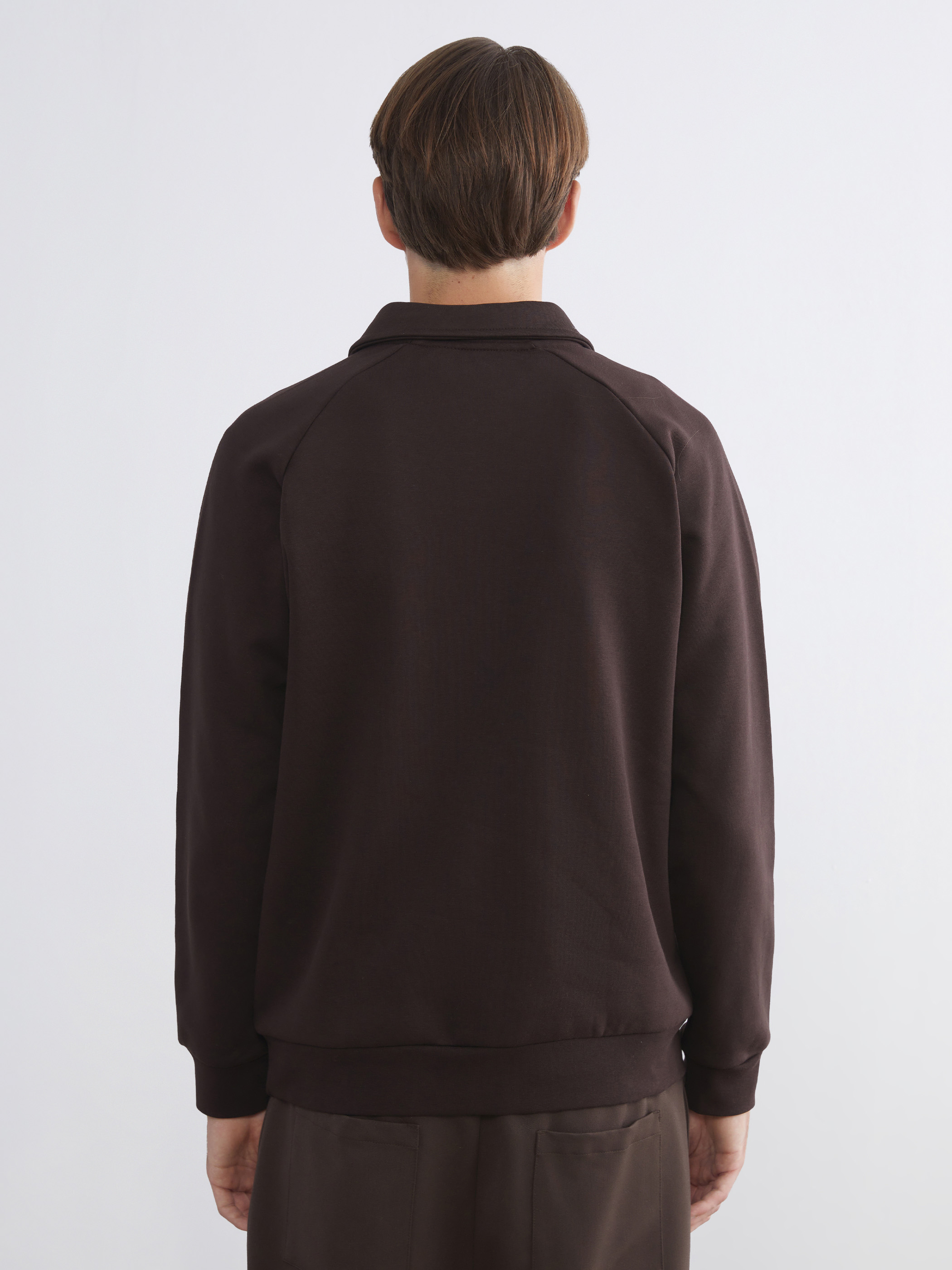 XSIDE Polo Yaka Erkek Kalın Sweatshirt görsel 4
