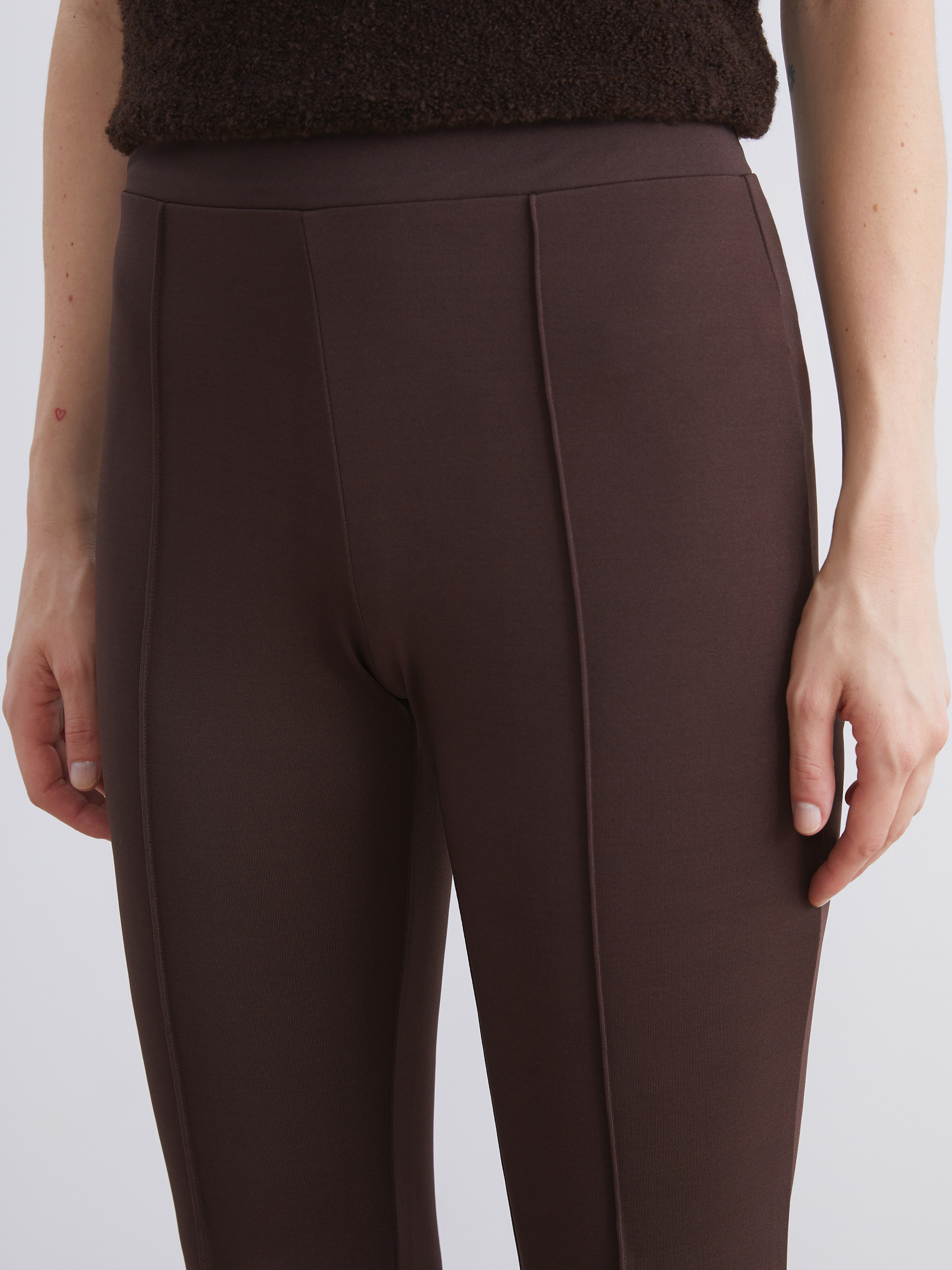 LCW ECO Beli Lastikli İspanyol Paça Kadın Tayt Pantolon görsel 3