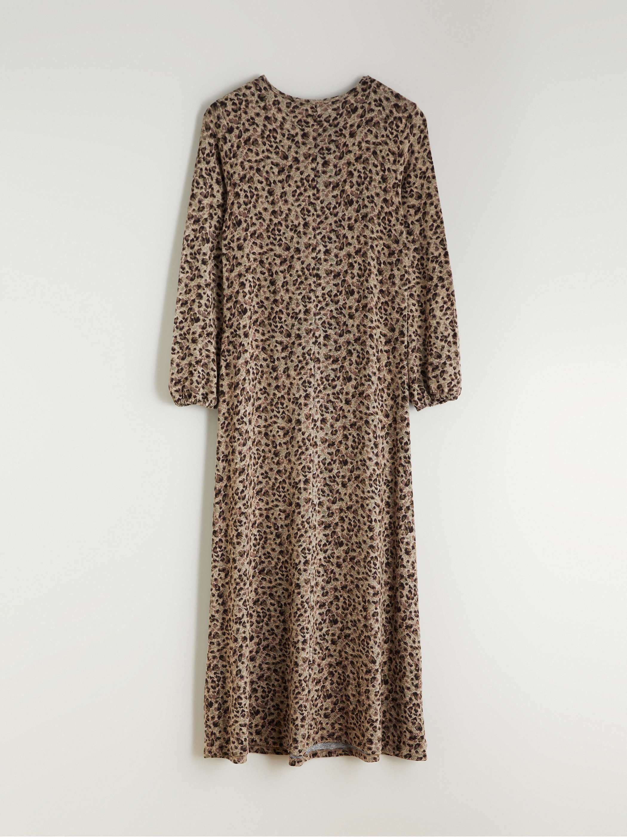 LCW Grace Bisiklet Yaka Leopar Desenli Elbise görsel 6