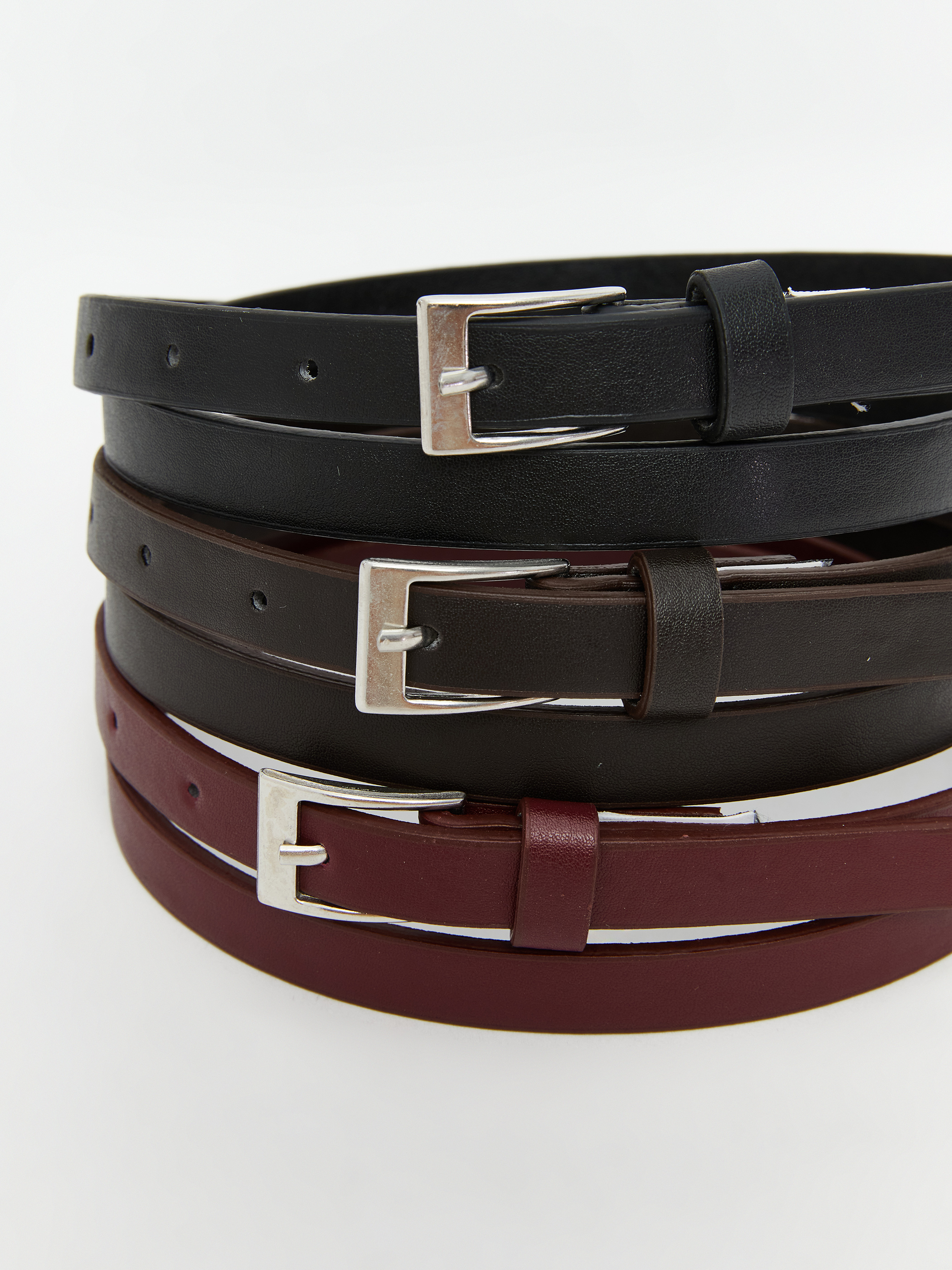 LCW ACCESSORIES Deri Görünümlü Kadın Kemer 3'lü görsel 7