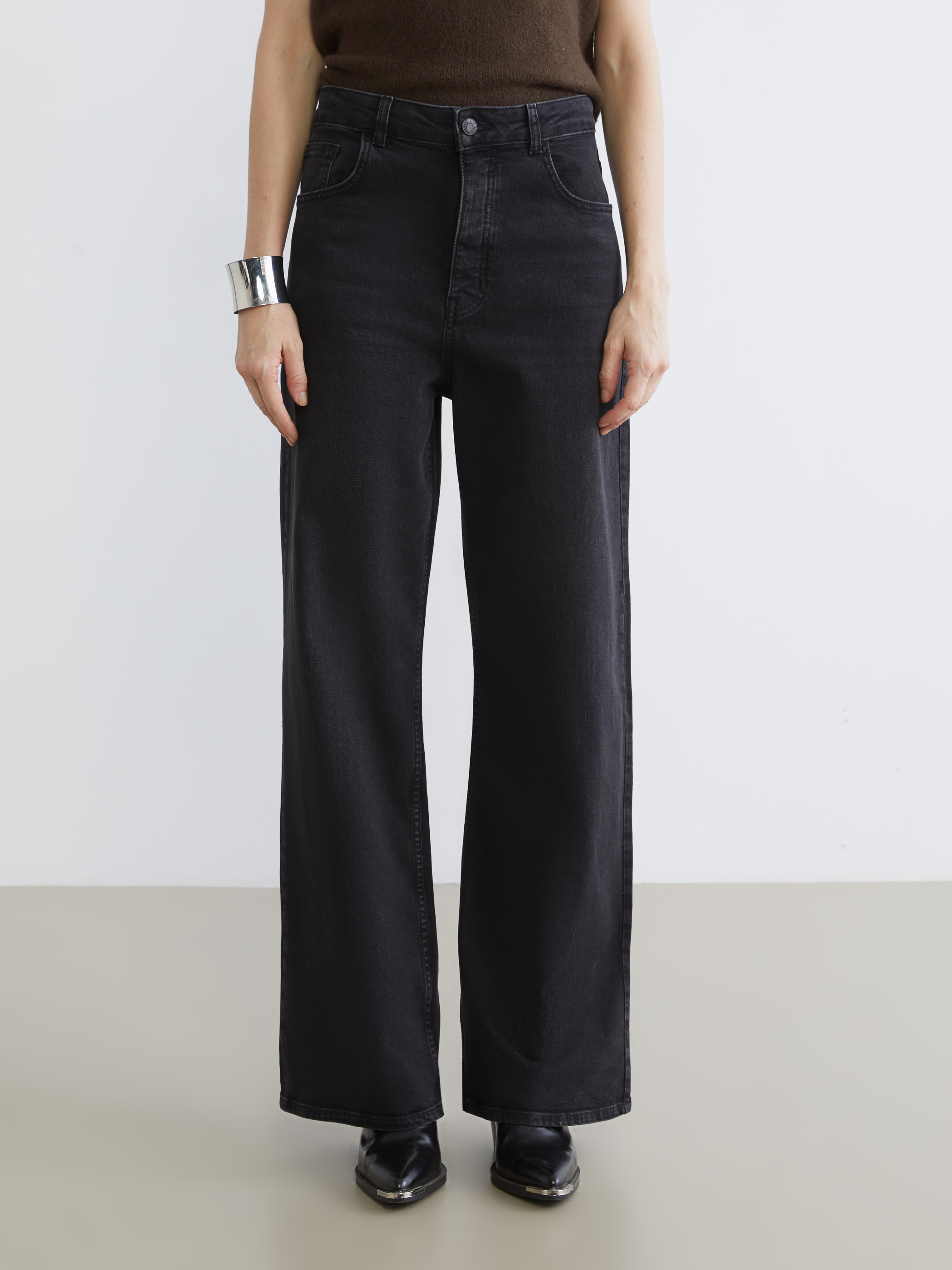 LCW ECO Wideleg Kadın Jean Pantolon görsel 2