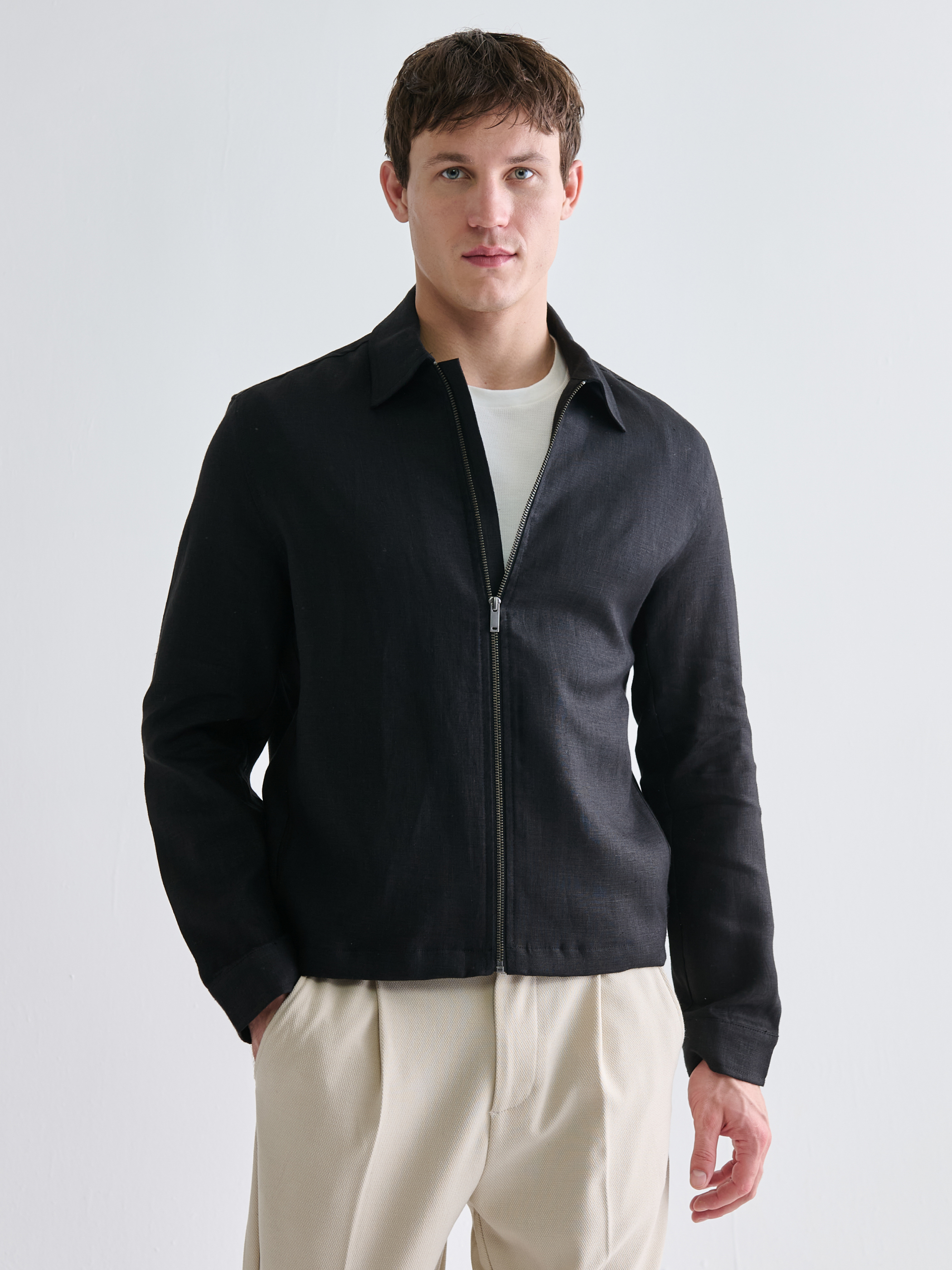 SOUTHBLUE Regular Fit %100 Keten Erkek Ceket