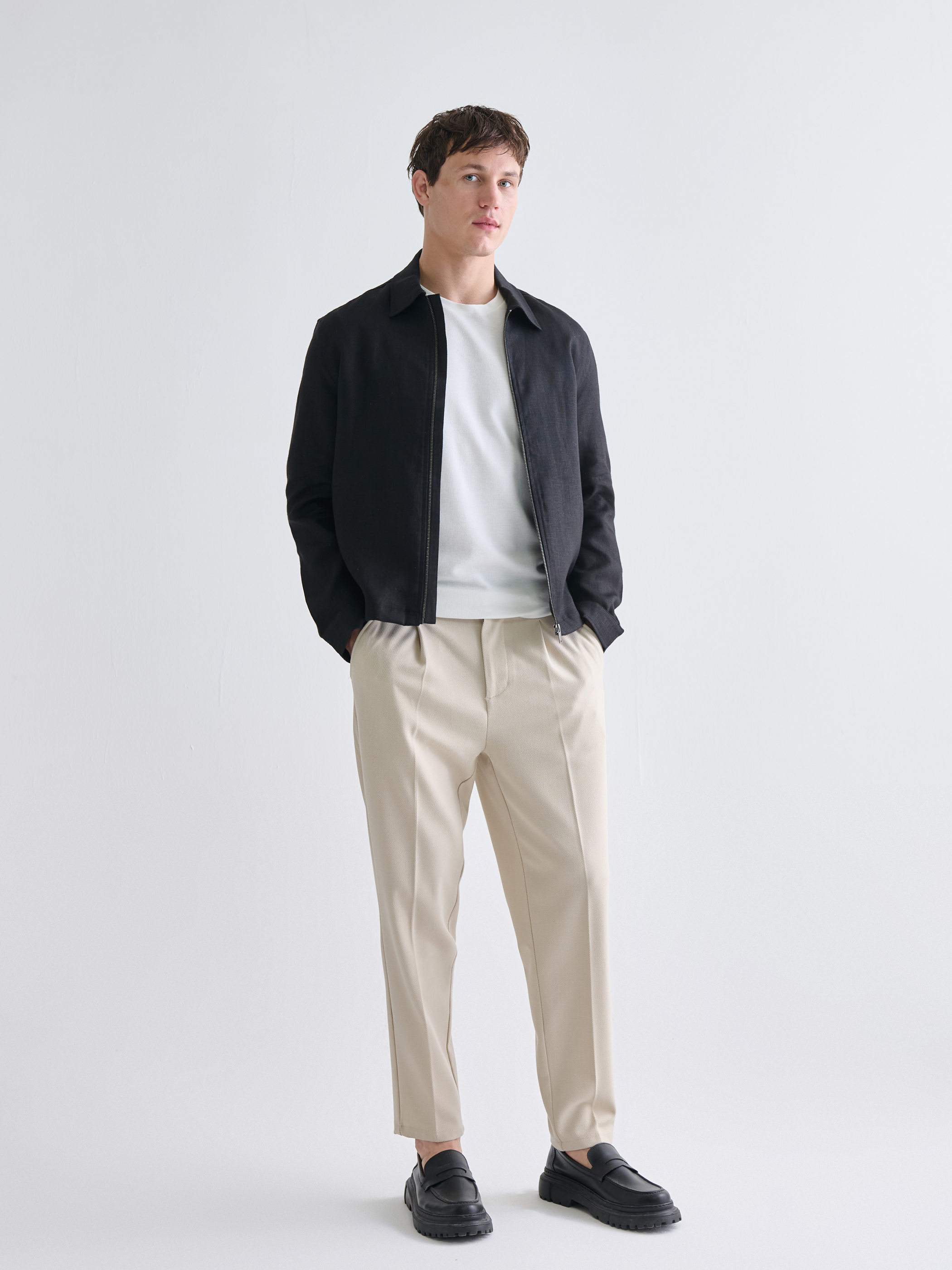 SOUTHBLUE Regular Fit %100 Keten Erkek Ceket görsel 2