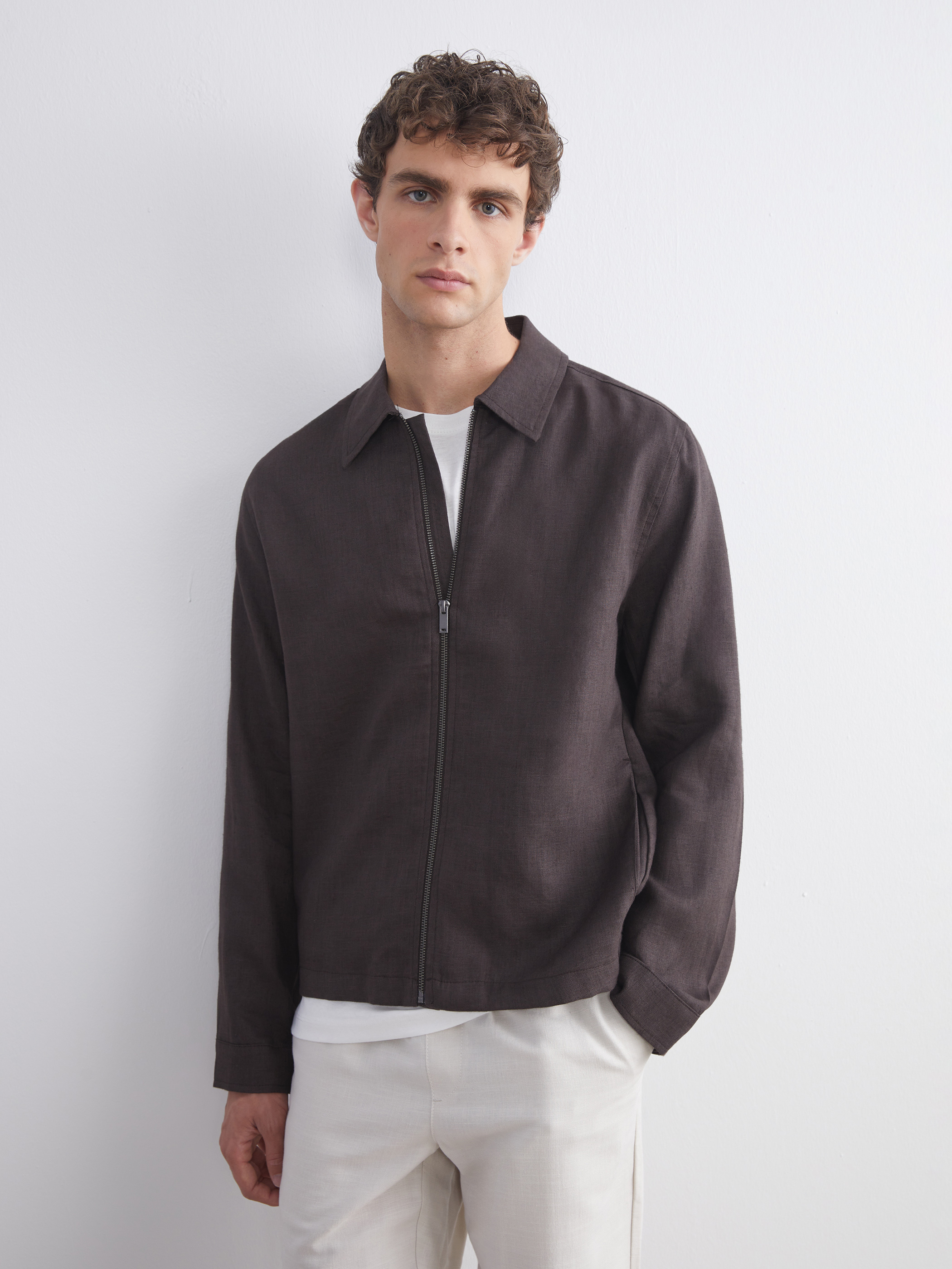 SOUTHBLUE Regular Fit %100 Keten Erkek Ceket