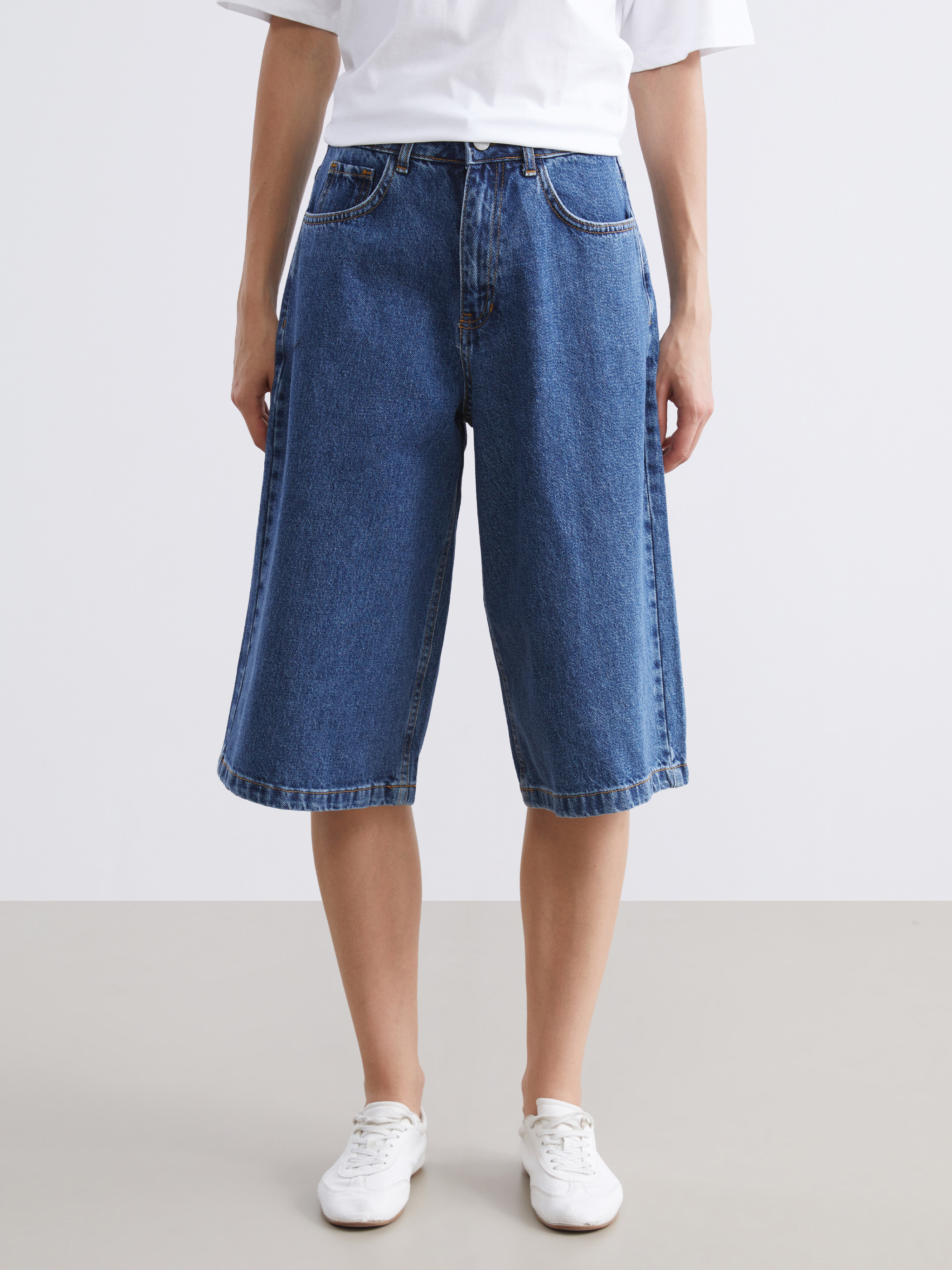 Natuvera Bermuda Fit Kadın Jean Şortolon görsel 2