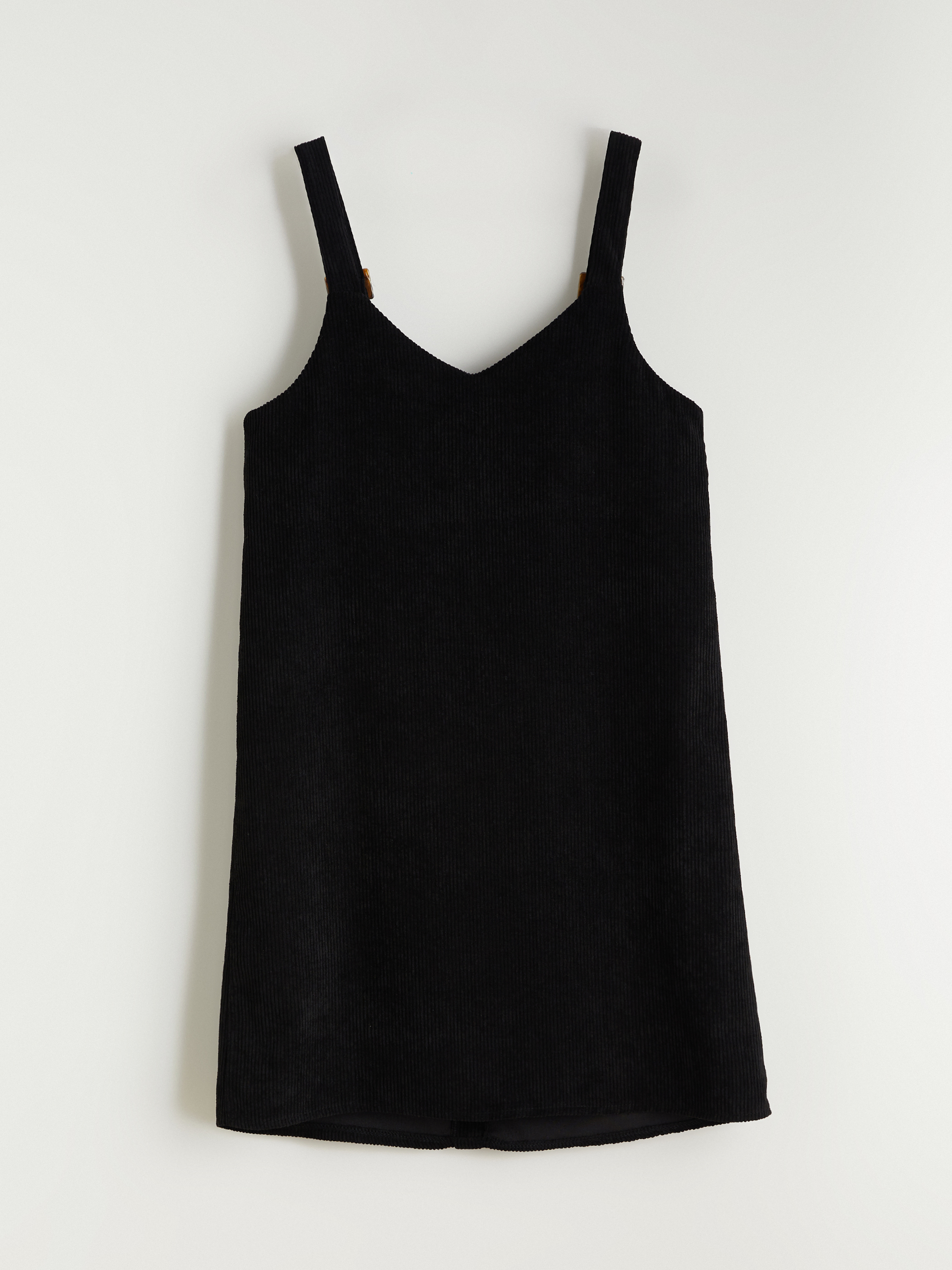 LCW Comfort V Yaka Kadife Elbise görsel 6