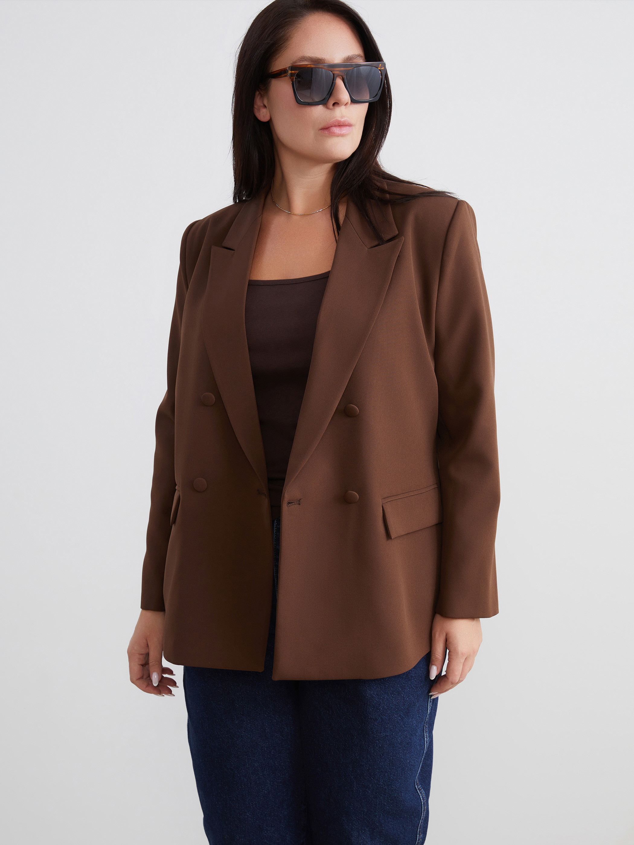 Soulife Büyük Beden Kadın Blazer Ceket