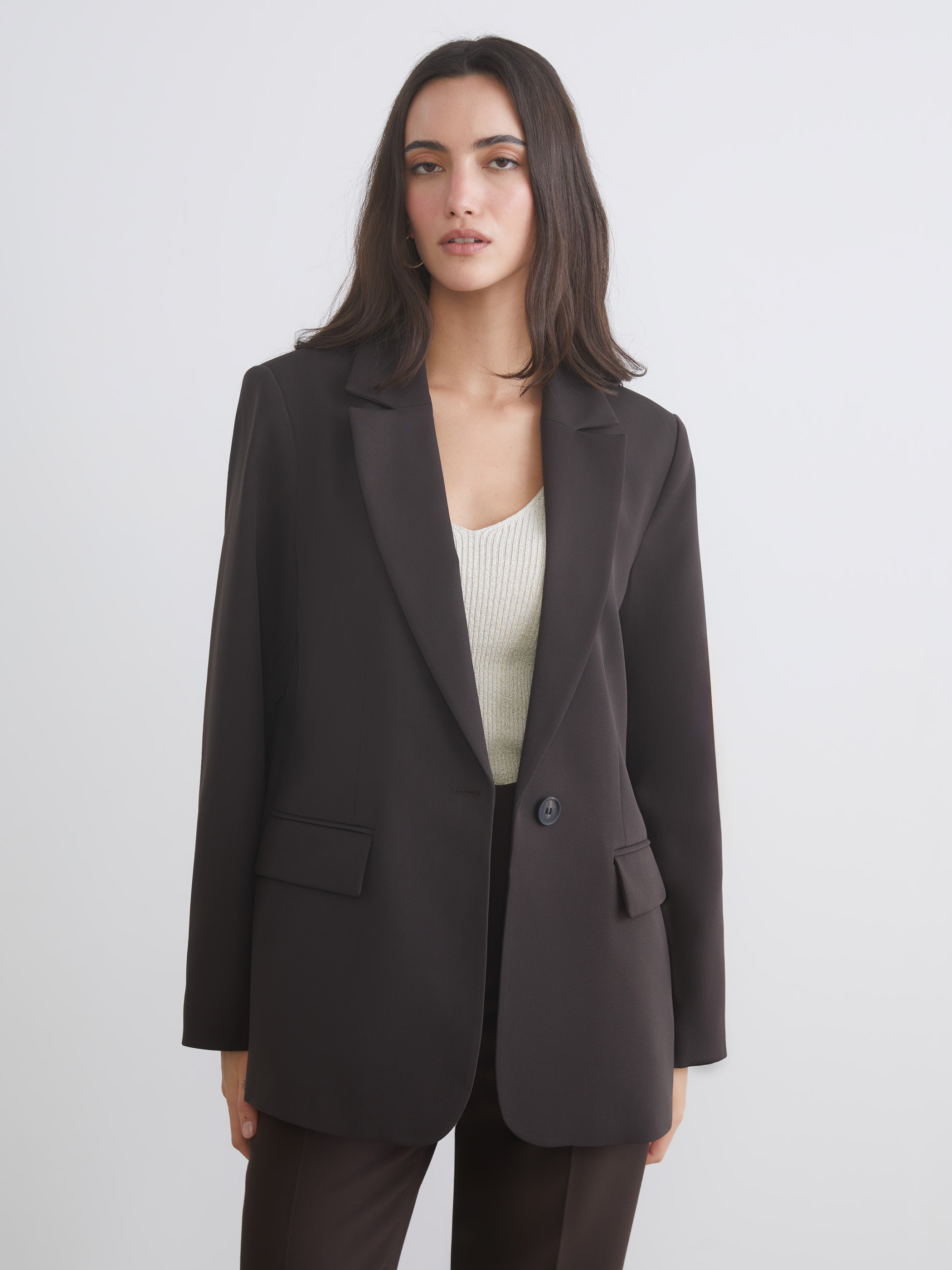LCW Vision Krep Kadın Blazer Ceket