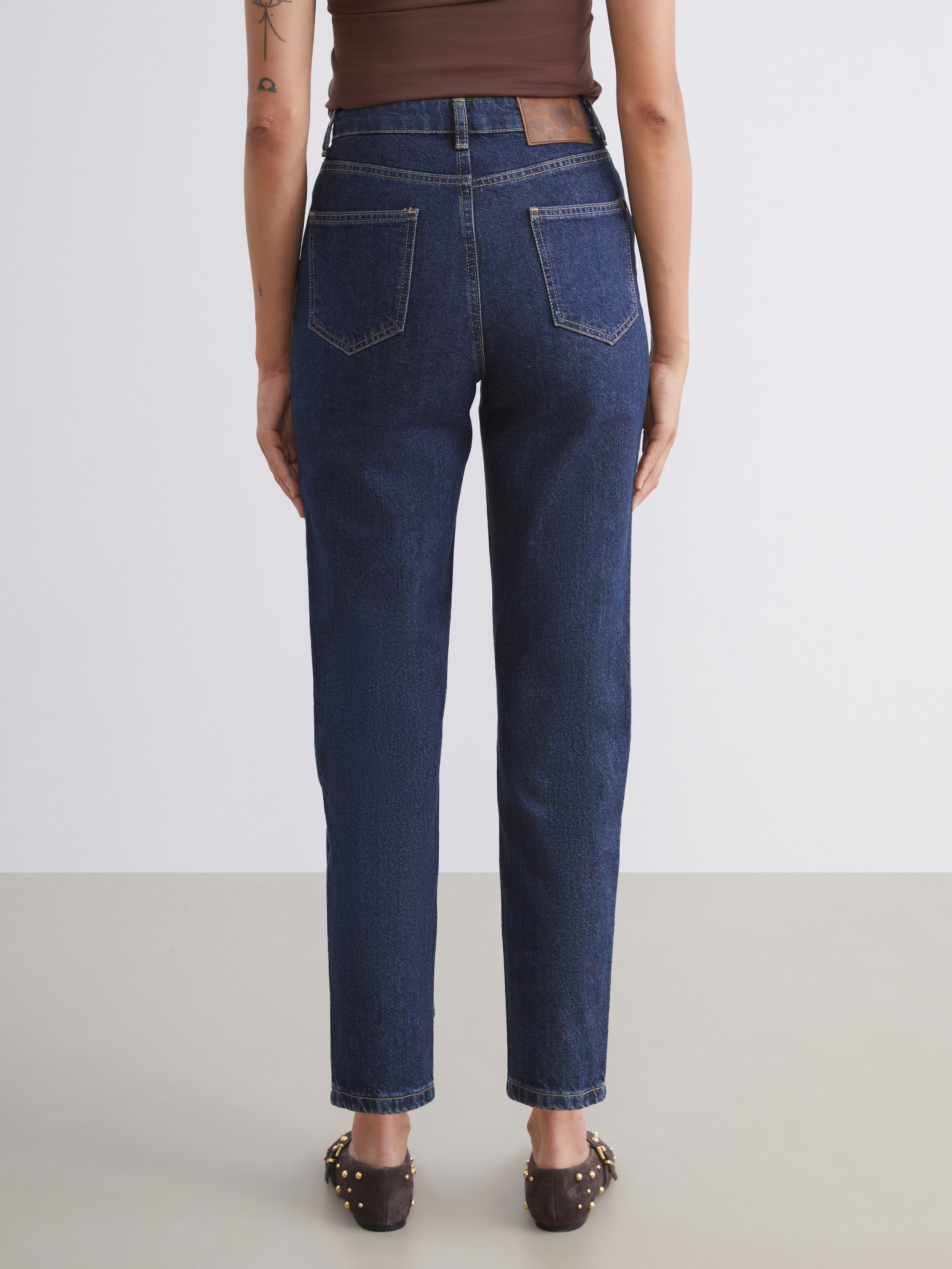 Soulife Slim Mom Kadın Jean Pantolon görsel 5