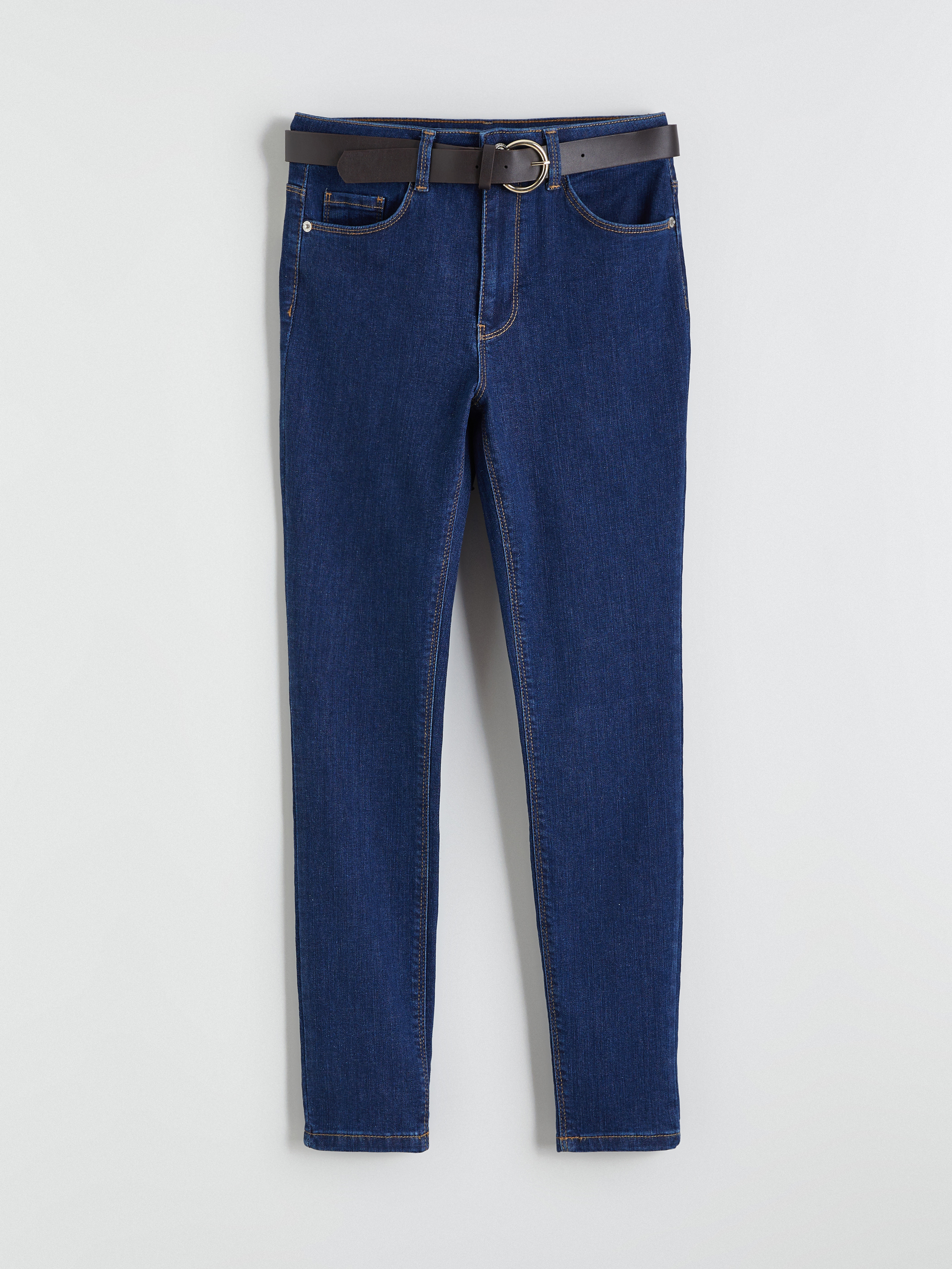 LCW Jeans Beli Kemerli Mercury Skinny Fit Kadın Jean Pantolon görsel 5