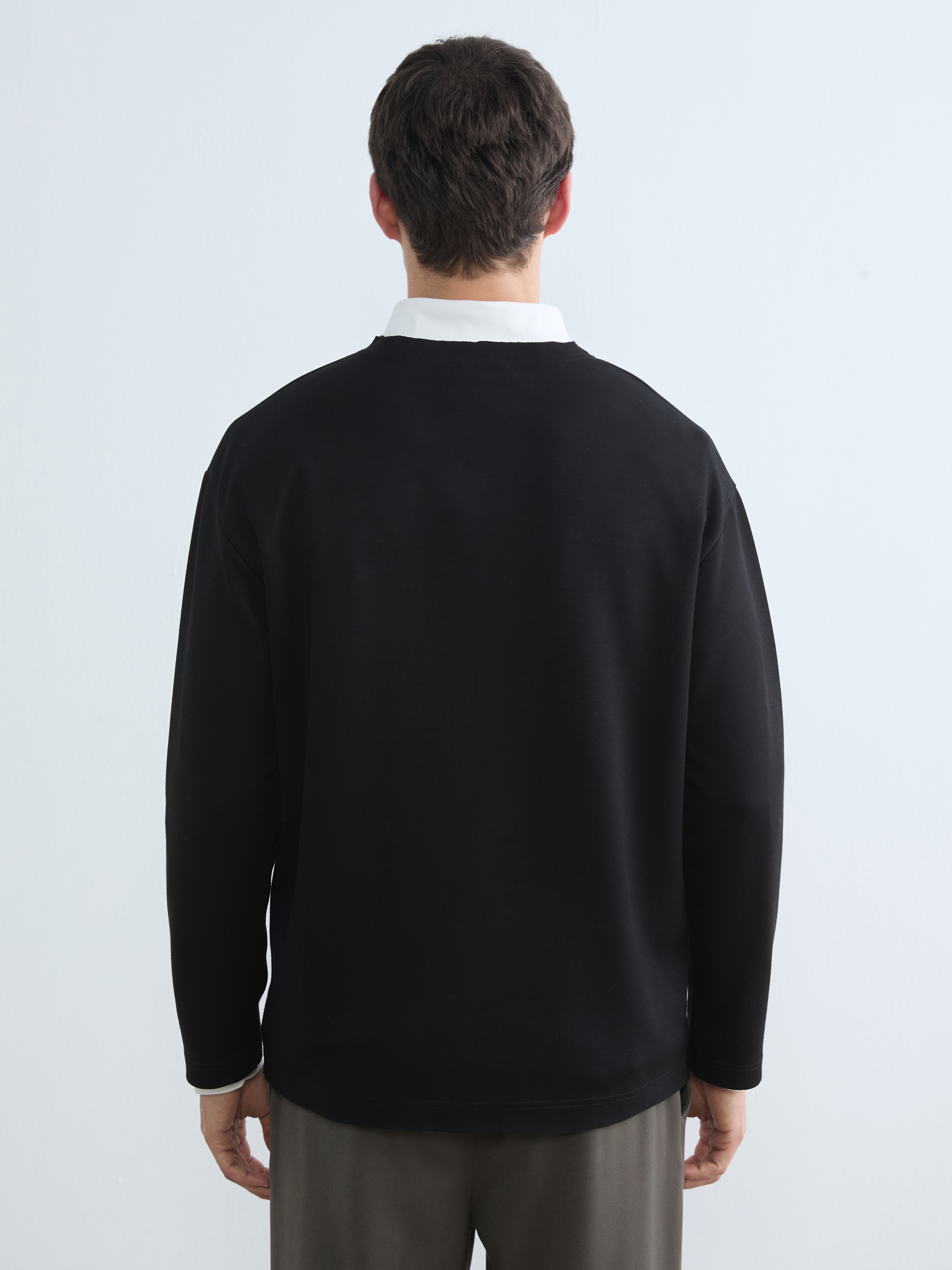 LCW Vision Bisiklet Yaka Erkek Sweatshirt görsel 4