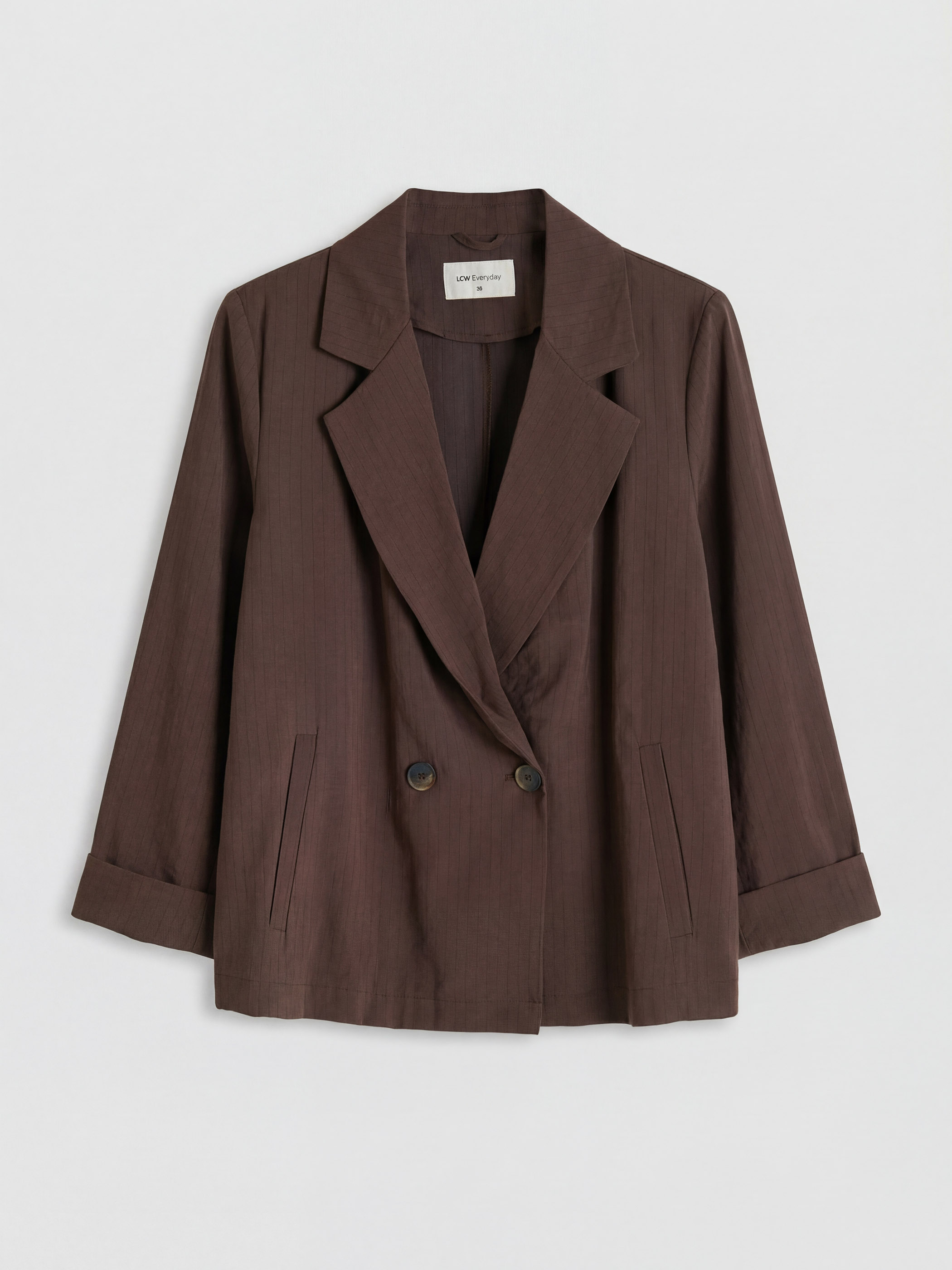 LCW EVERYDAY Kruvaze Yaka Kadın Blazer Ceket görsel 5