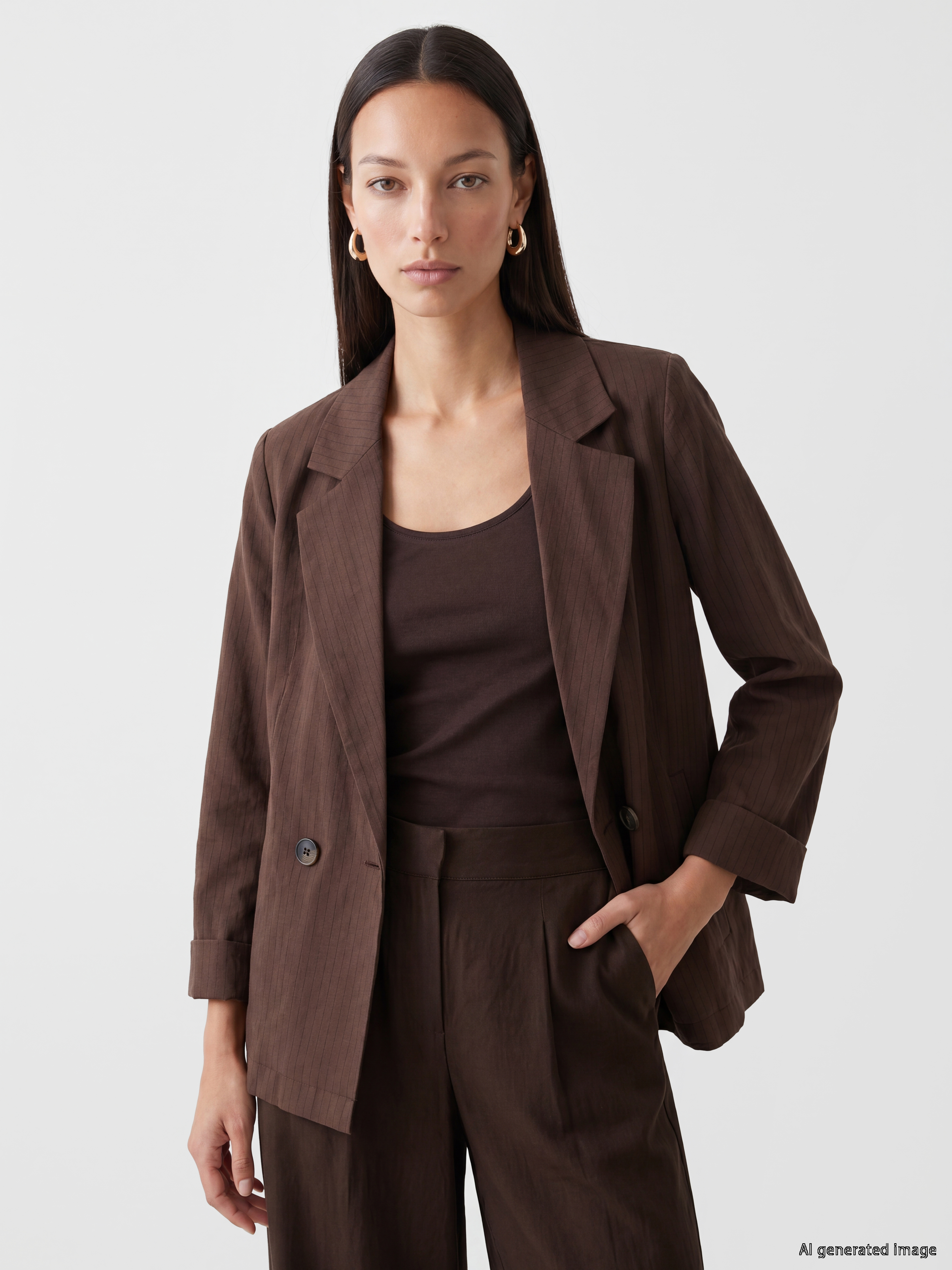 LCW EVERYDAY Kruvaze Yaka Kadın Blazer Ceket