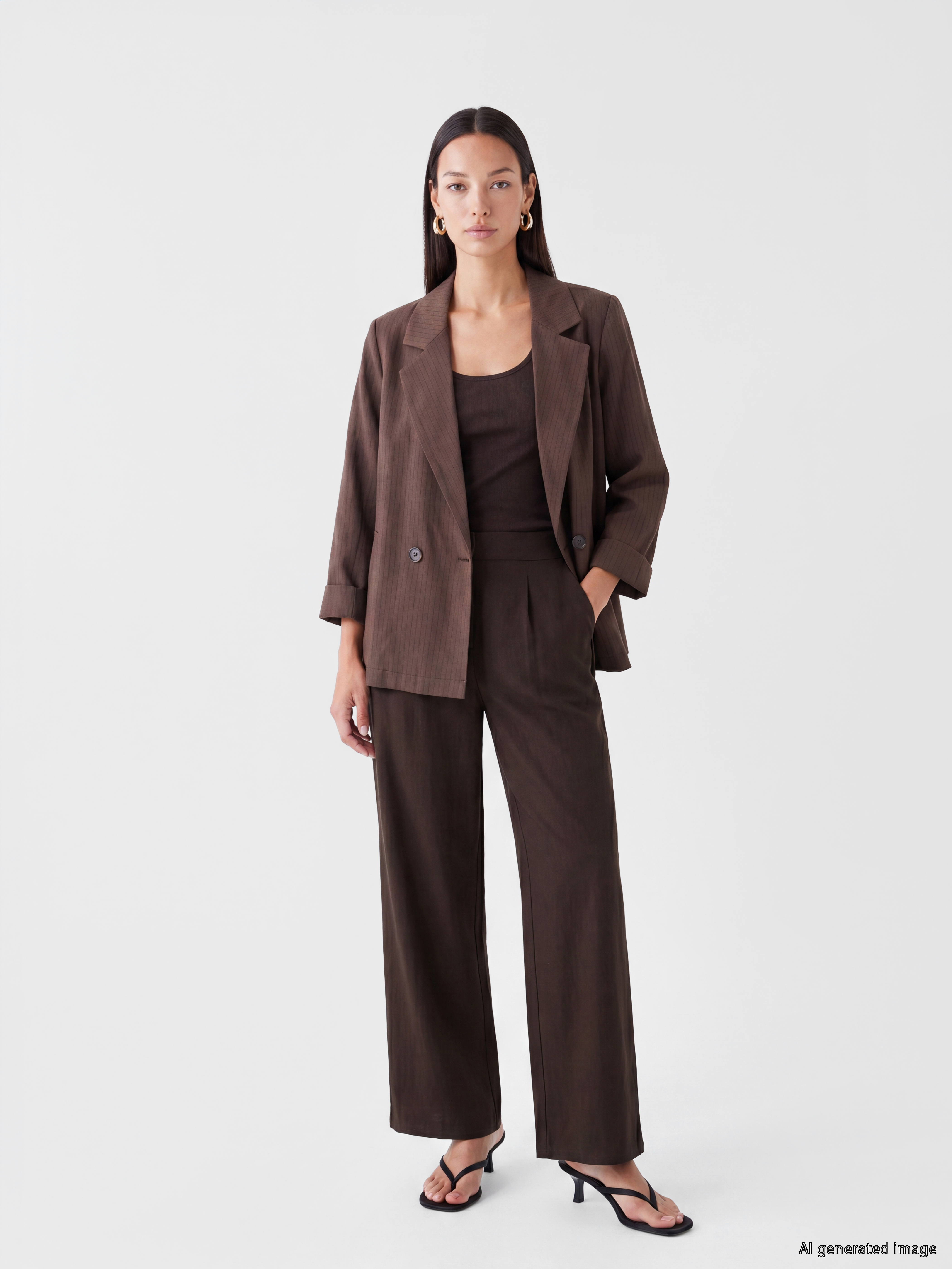 LCW EVERYDAY Kruvaze Yaka Kadın Blazer Ceket görsel 2
